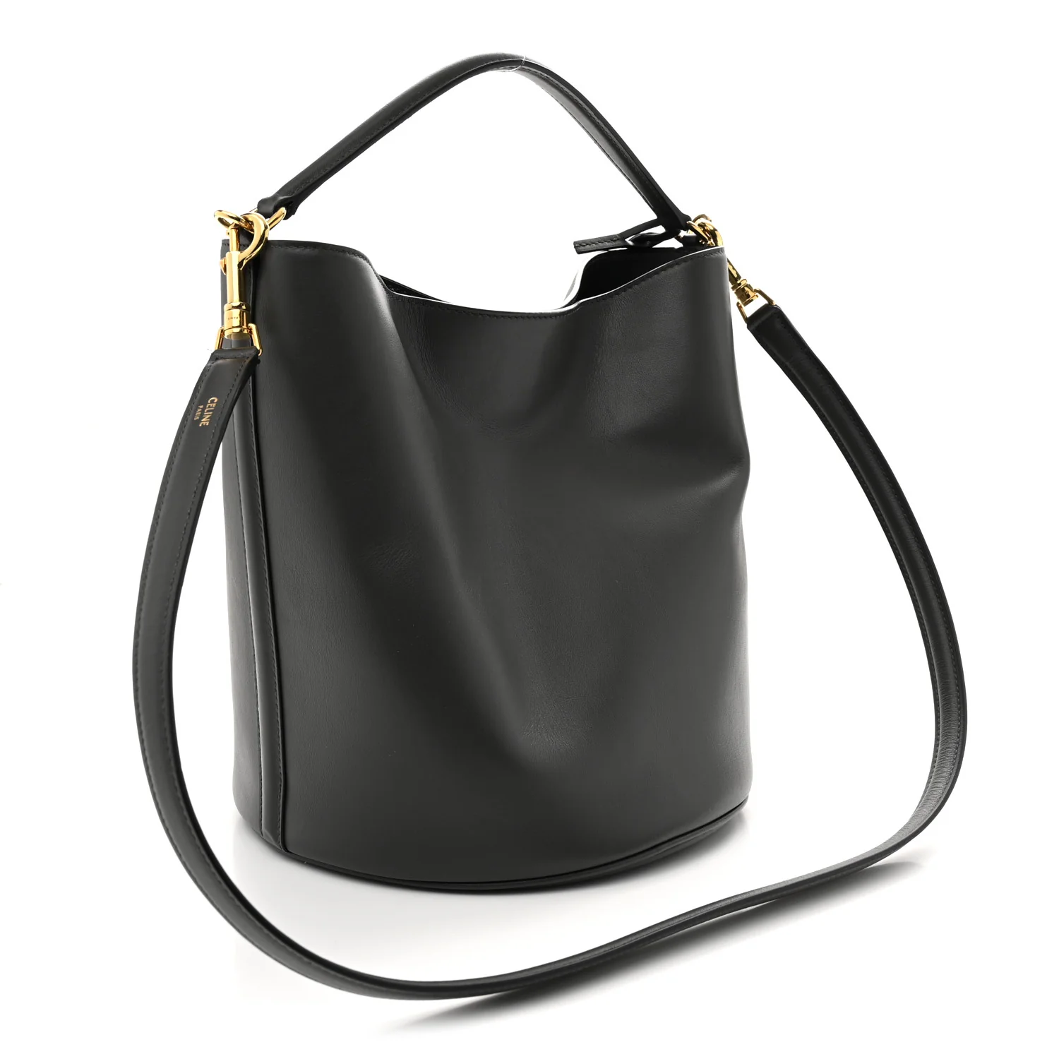 Smooth Calfskin Bucket 16 Bag Anthracite - Top Club
