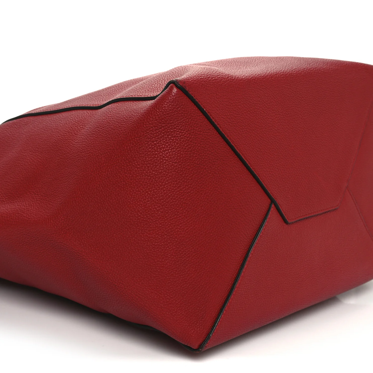 Soft Grained Calfskin Medium Belt Cabas Phantom Coquelicot - Top Club