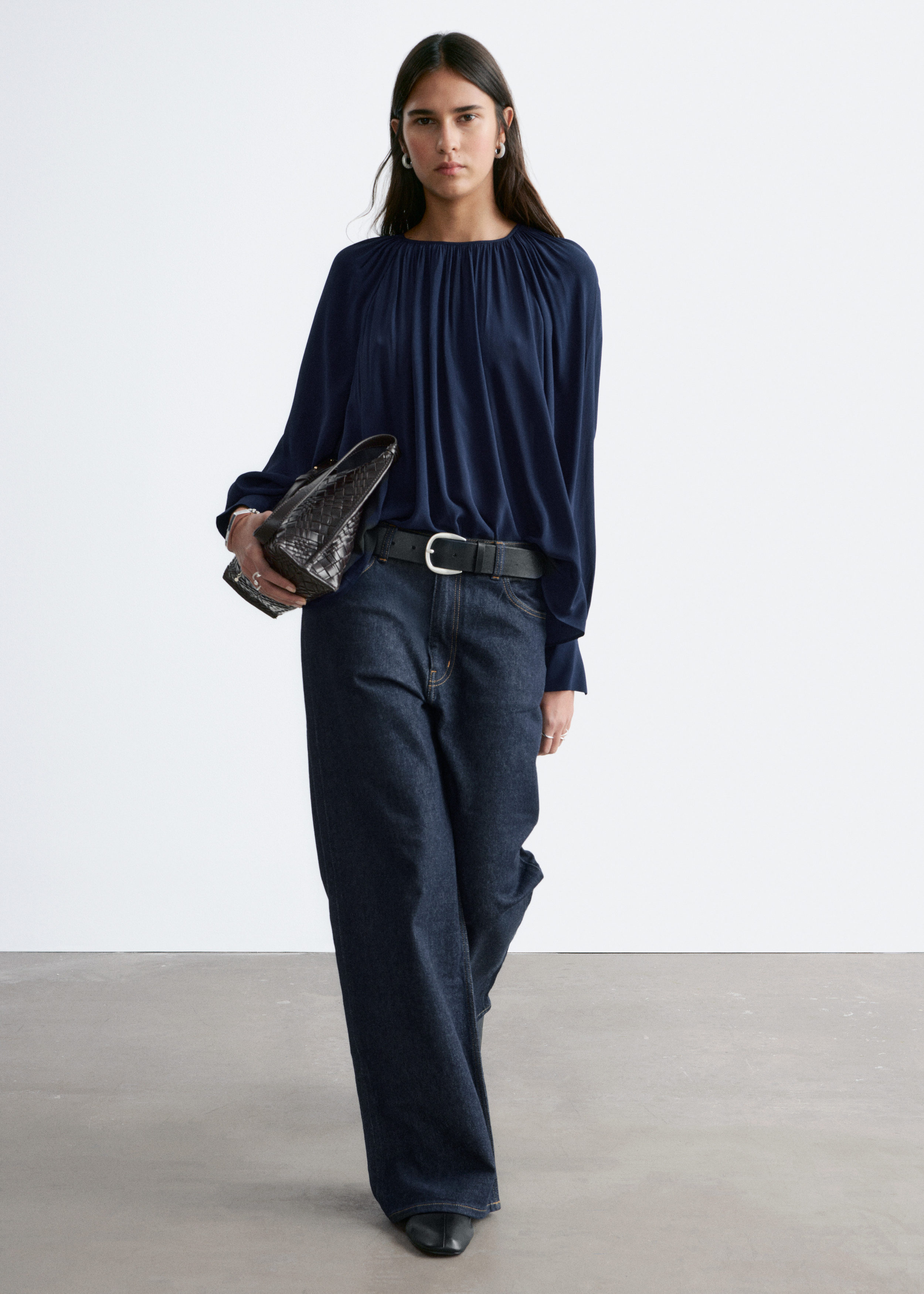 & Other Stories BALLOON-SLEEVE BLOUSE