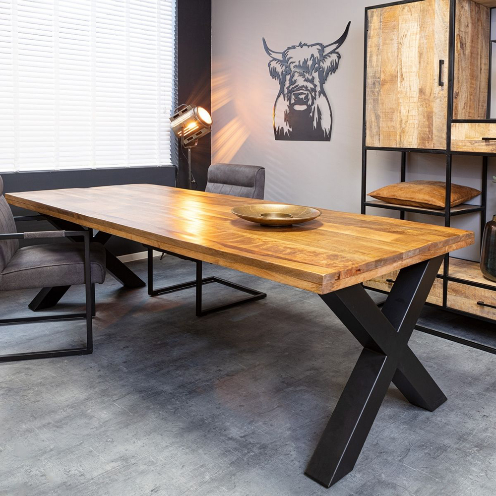 Tafel Maas rechthoekig X-poot 240cm