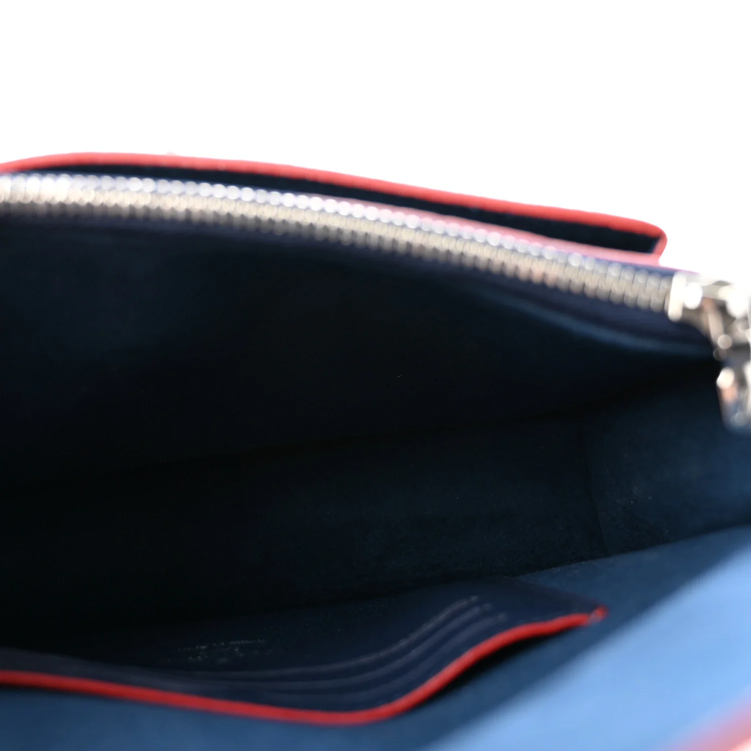Soft Calfskin My Lockme Chain Pochette Marine Rouge - Top Club