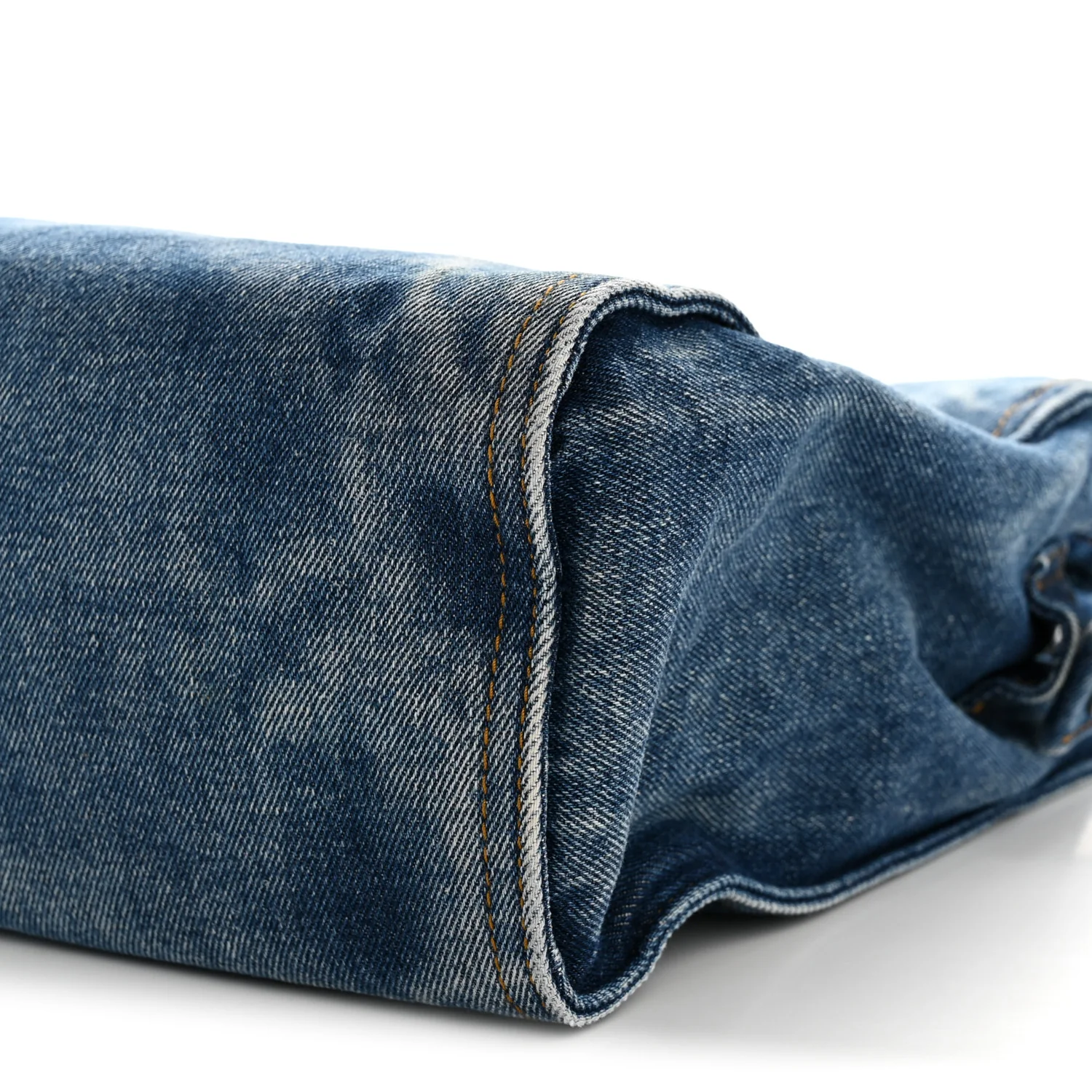 Denim Medium Shopping Bag Blue - Top Club