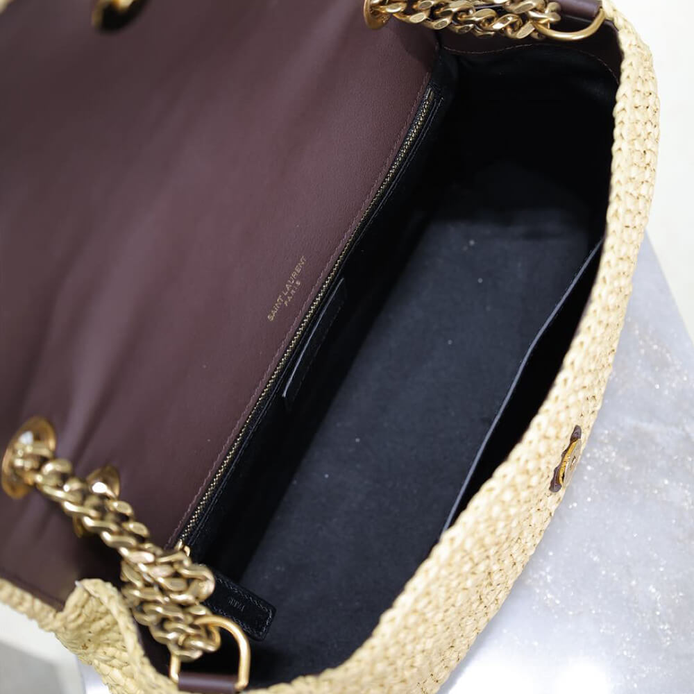 SAINT LAURENT NIKI CHAIN MEDIUM IN RAFFIA(HIGH-END GRADE) - Top Club