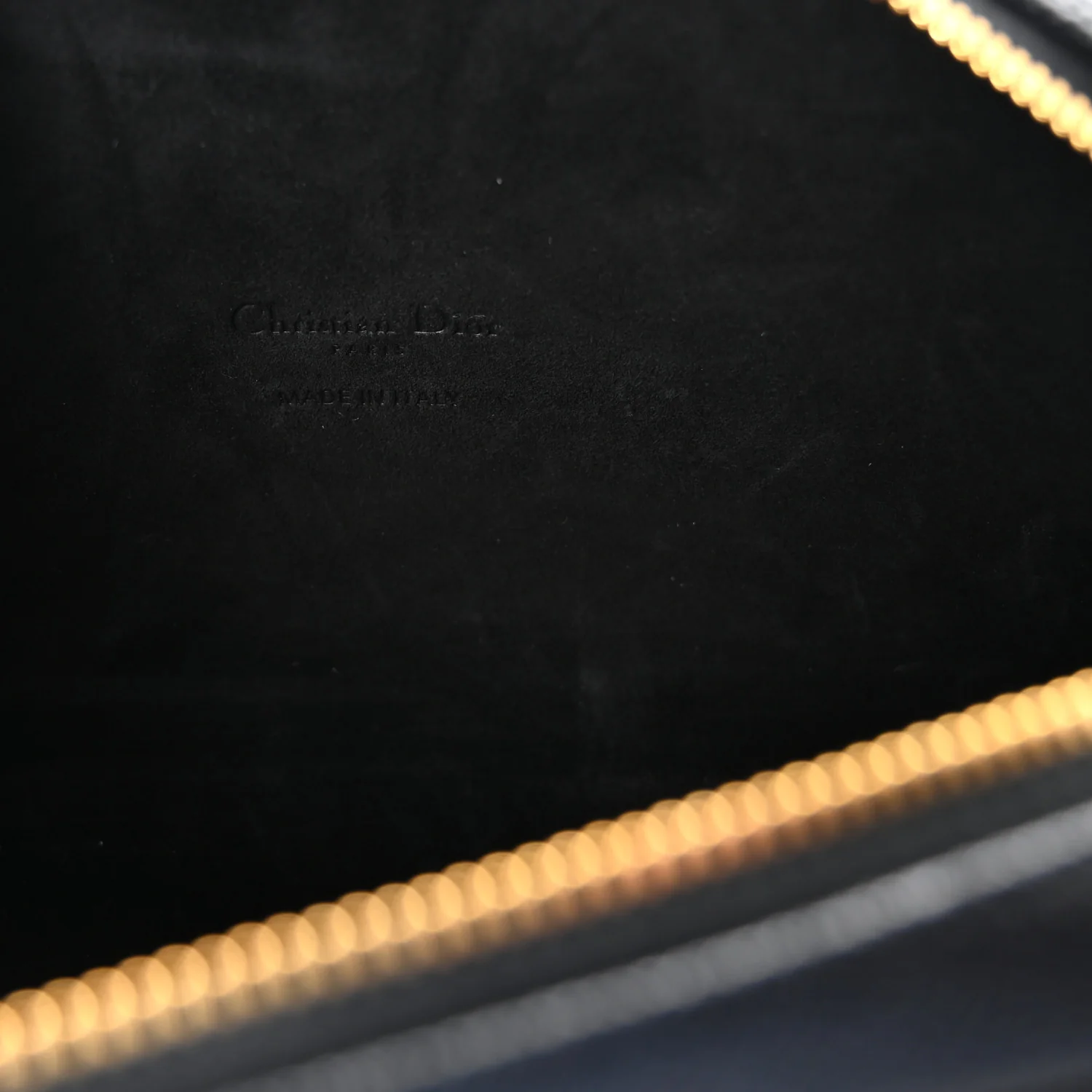 Grained Calfskin Caro Double Pouch Black - Top Club