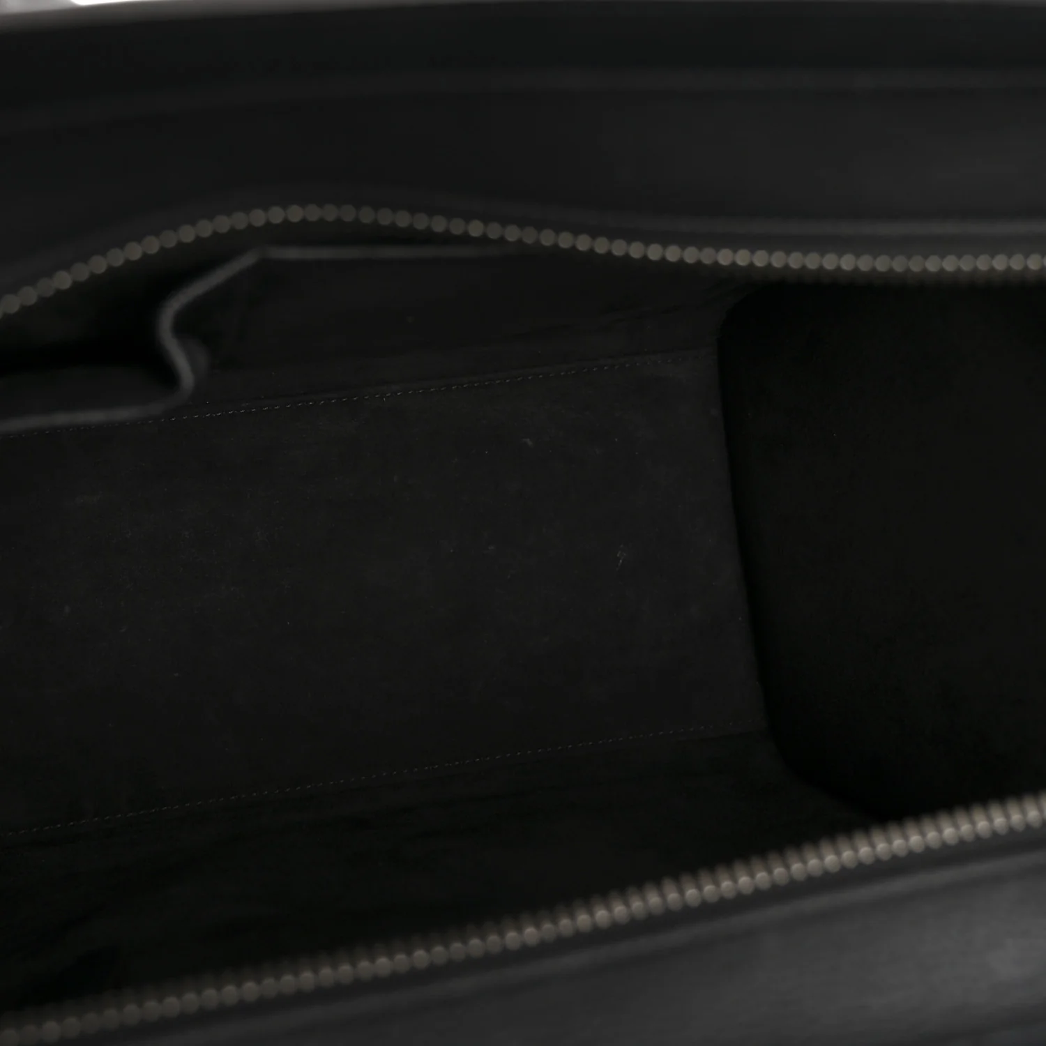 Drummed Calfskin Micro Luggage Black - Top Club