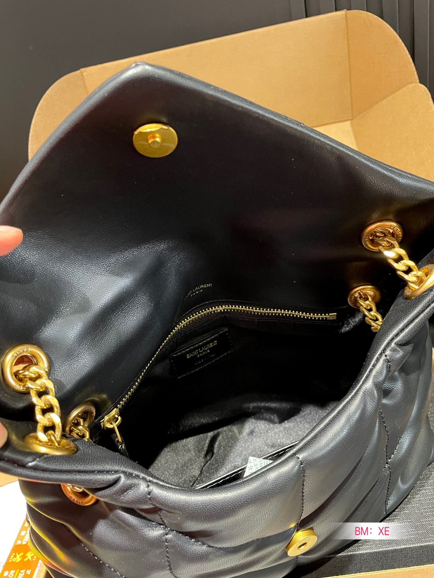 Y PUFFER SMALL SIZE BAG IN QUILTED LAMBSKIN Size: 28*17 CM - Top Club