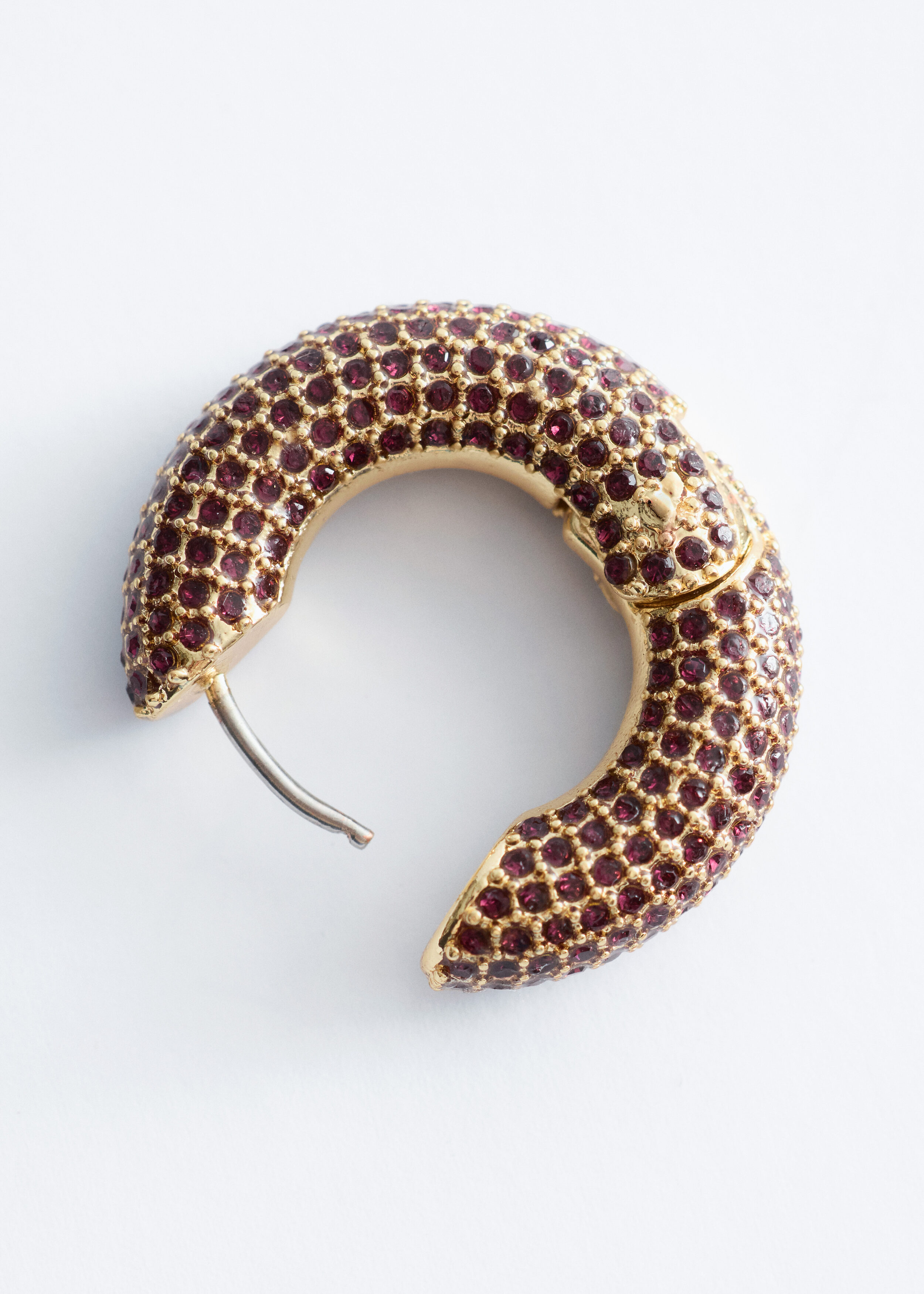 & Other Stories RHINESTONE HOOP EARRINGS