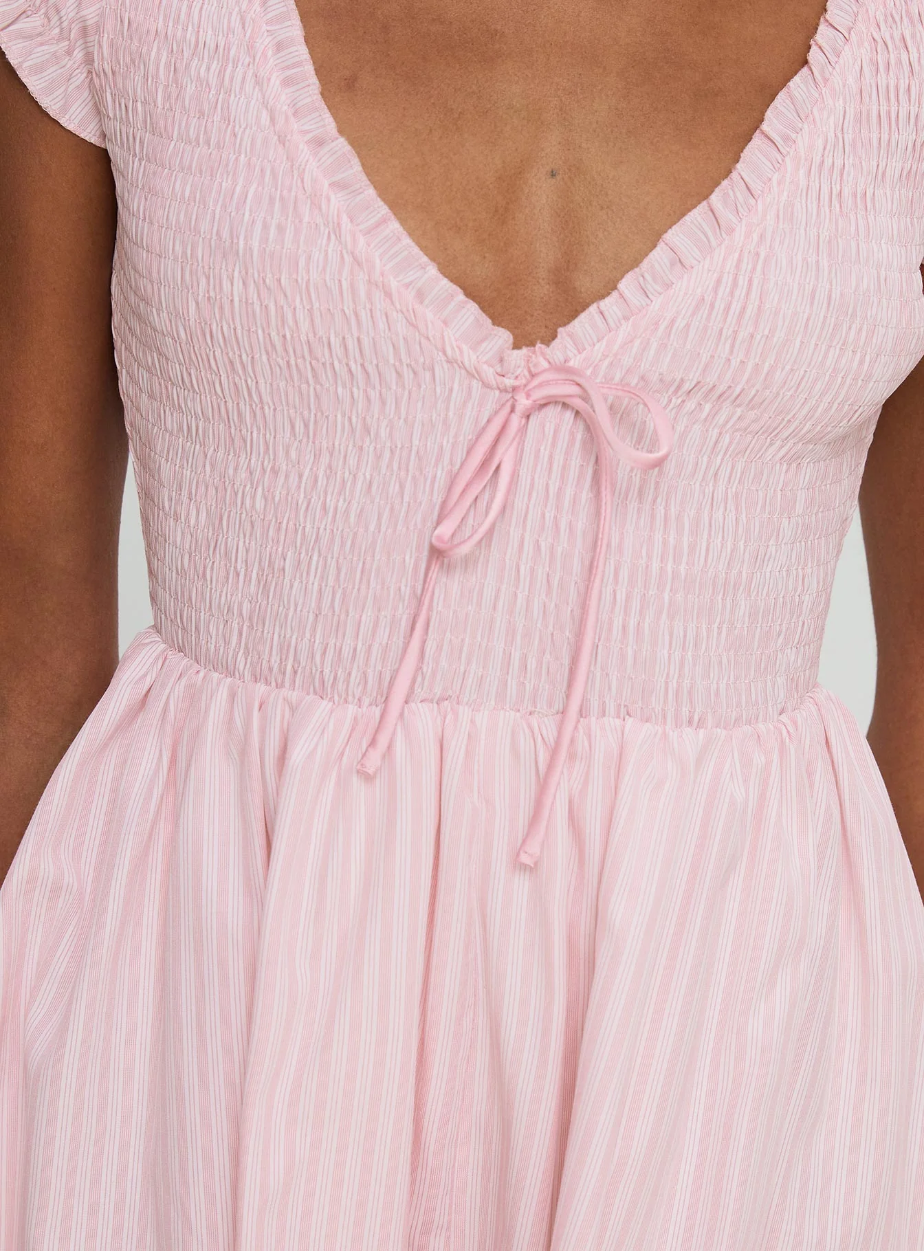 Wescott Stripe Playsuit Pink / White