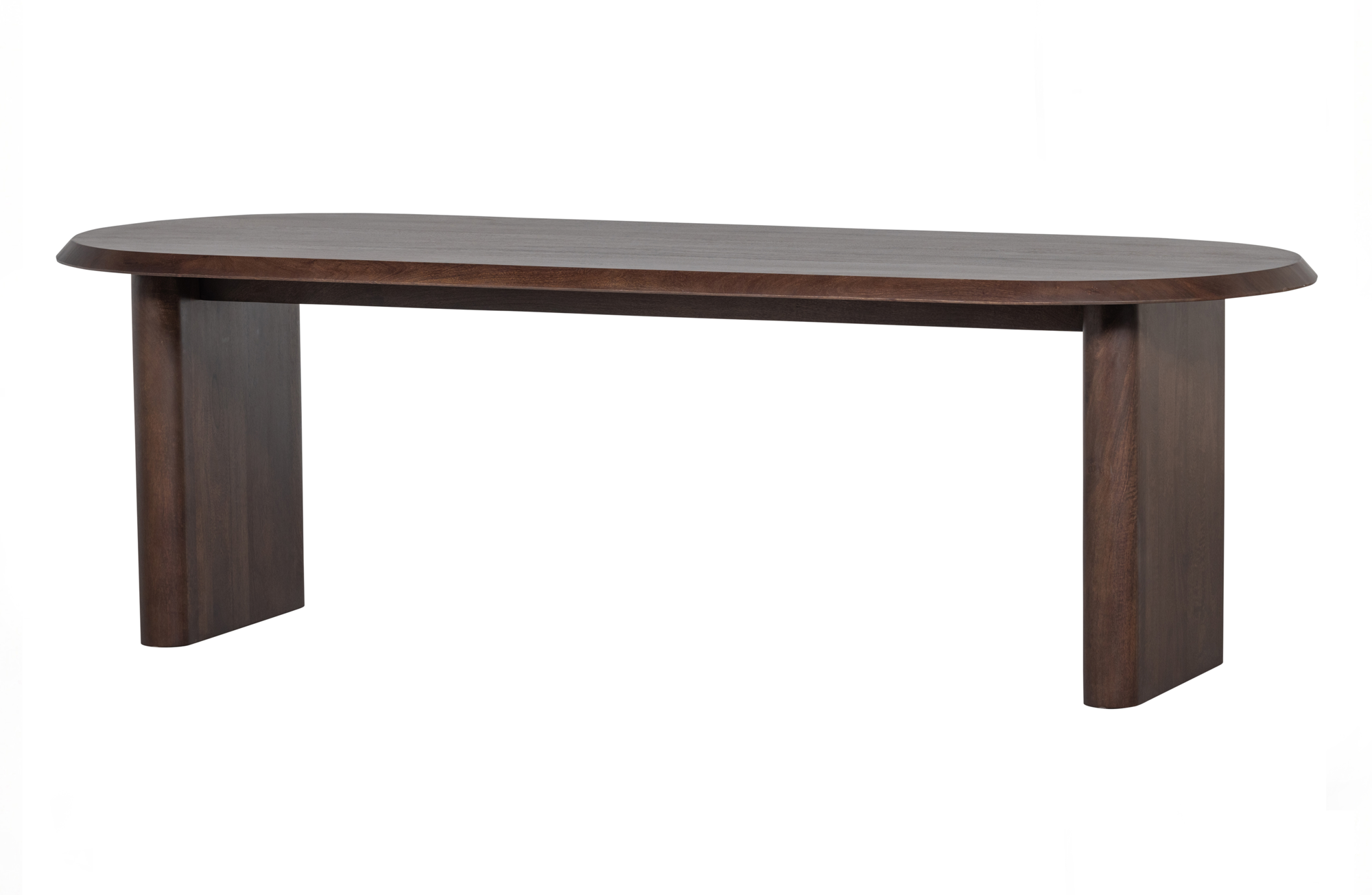Eetkamertafel Ellips Ellips Eetkamertafel 90x240cm - Walnoot
