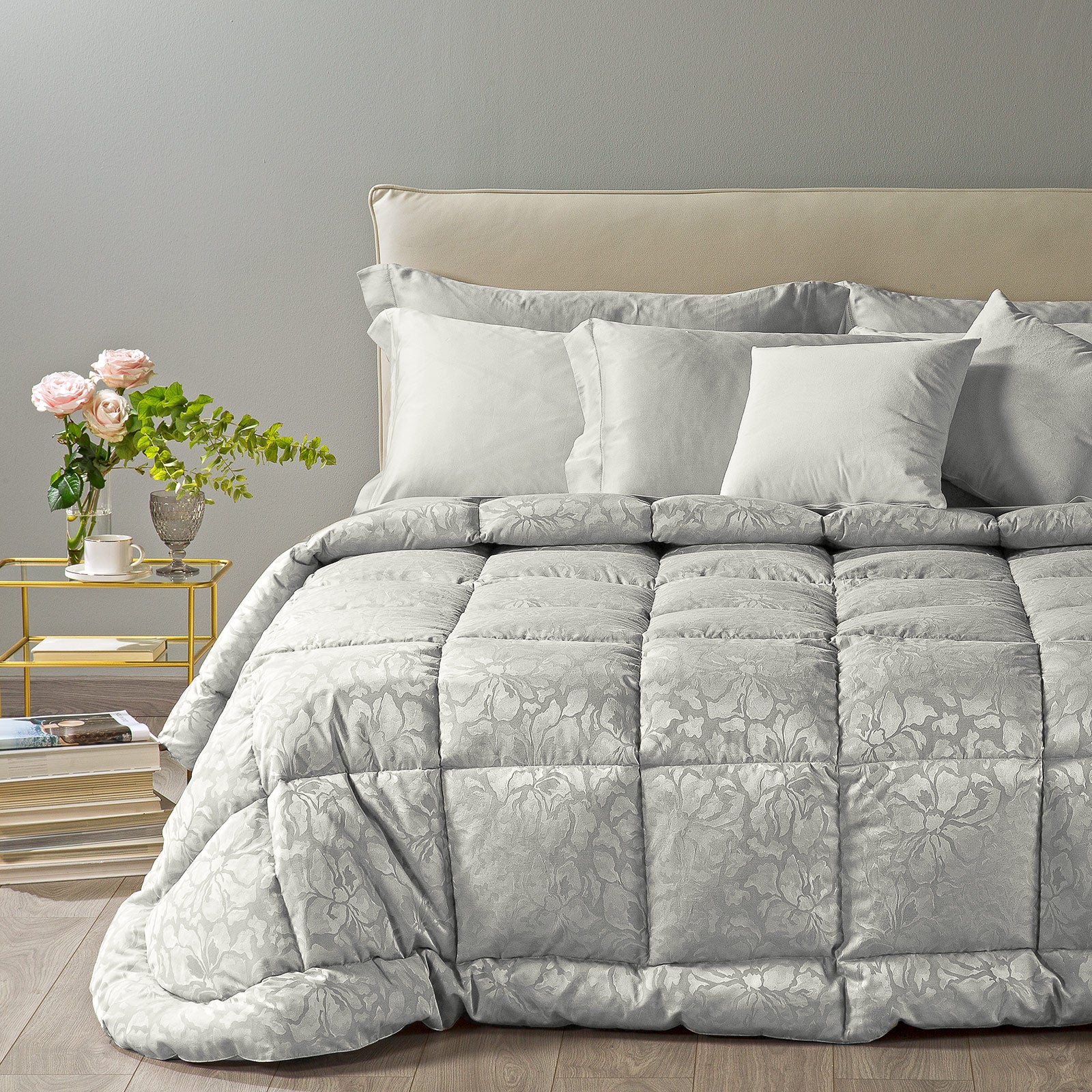 Piuma quilt in Forte in Jacquard Sonnopiuma Sonnopiuma Ice Dreaming ice