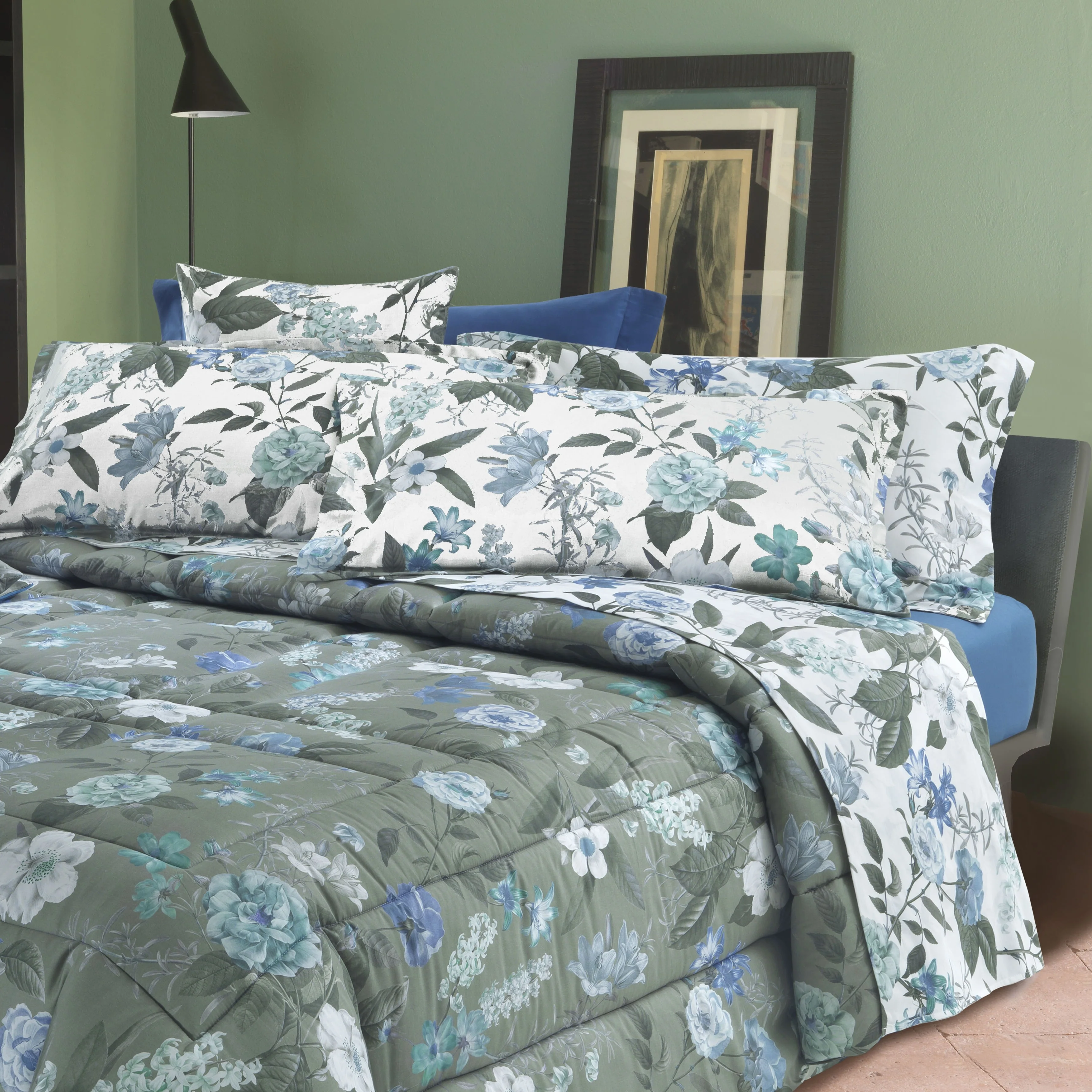 Trapunta In Raso Di Cotone Winter Garden Matrimoniale