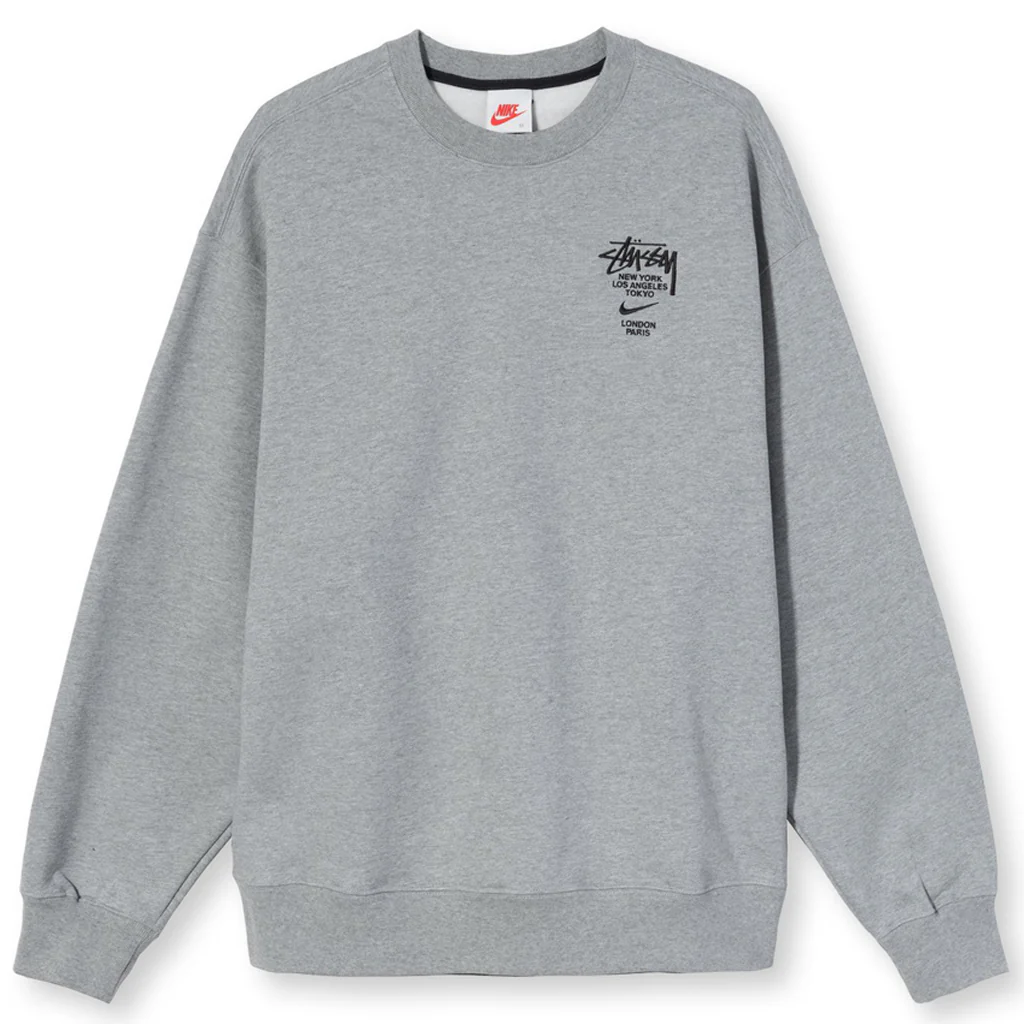 Nike x Stussy L/S Top - Dark Grey Heather