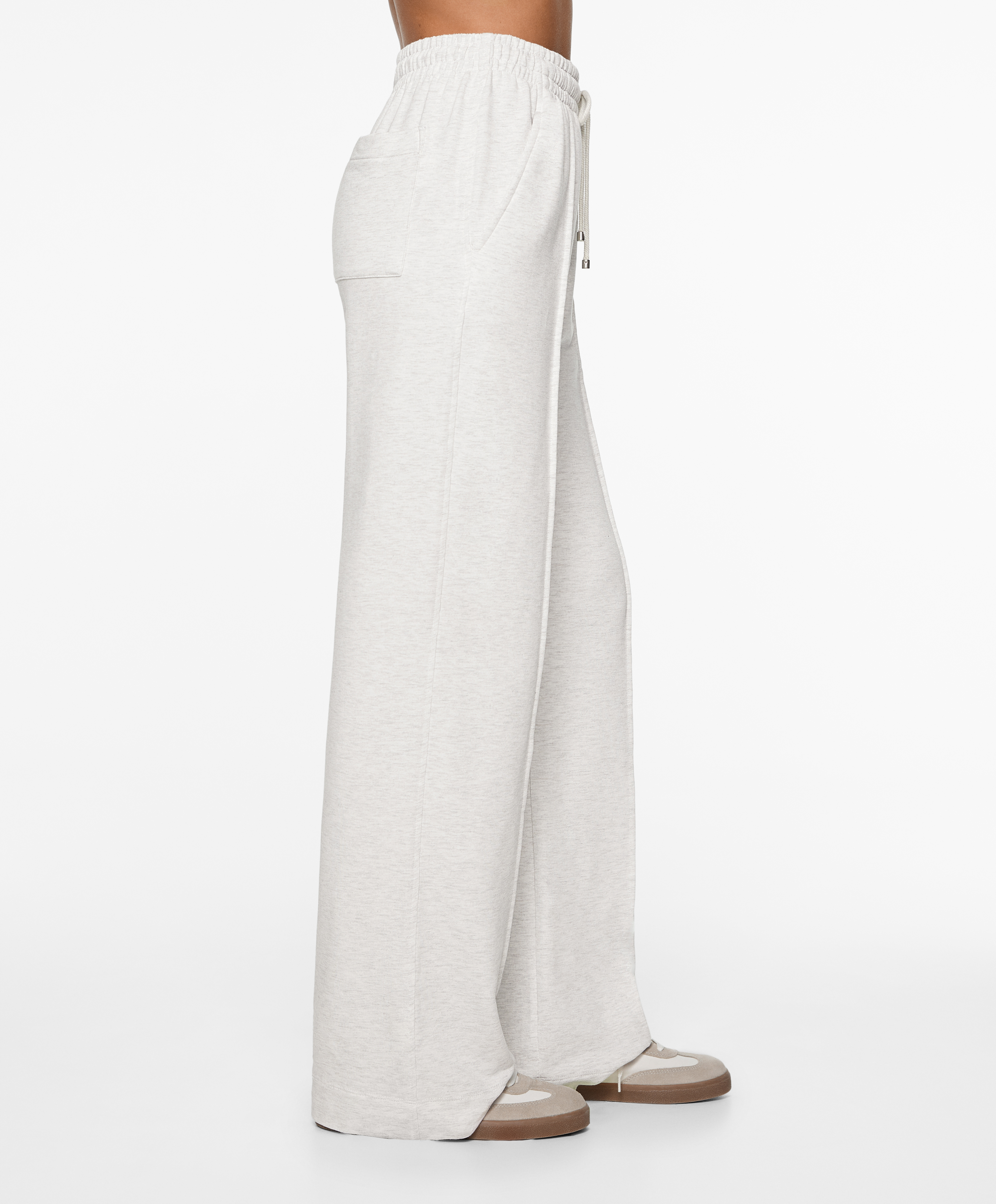 OYSHO Relaxed straight-leg trousers with cotton and modal