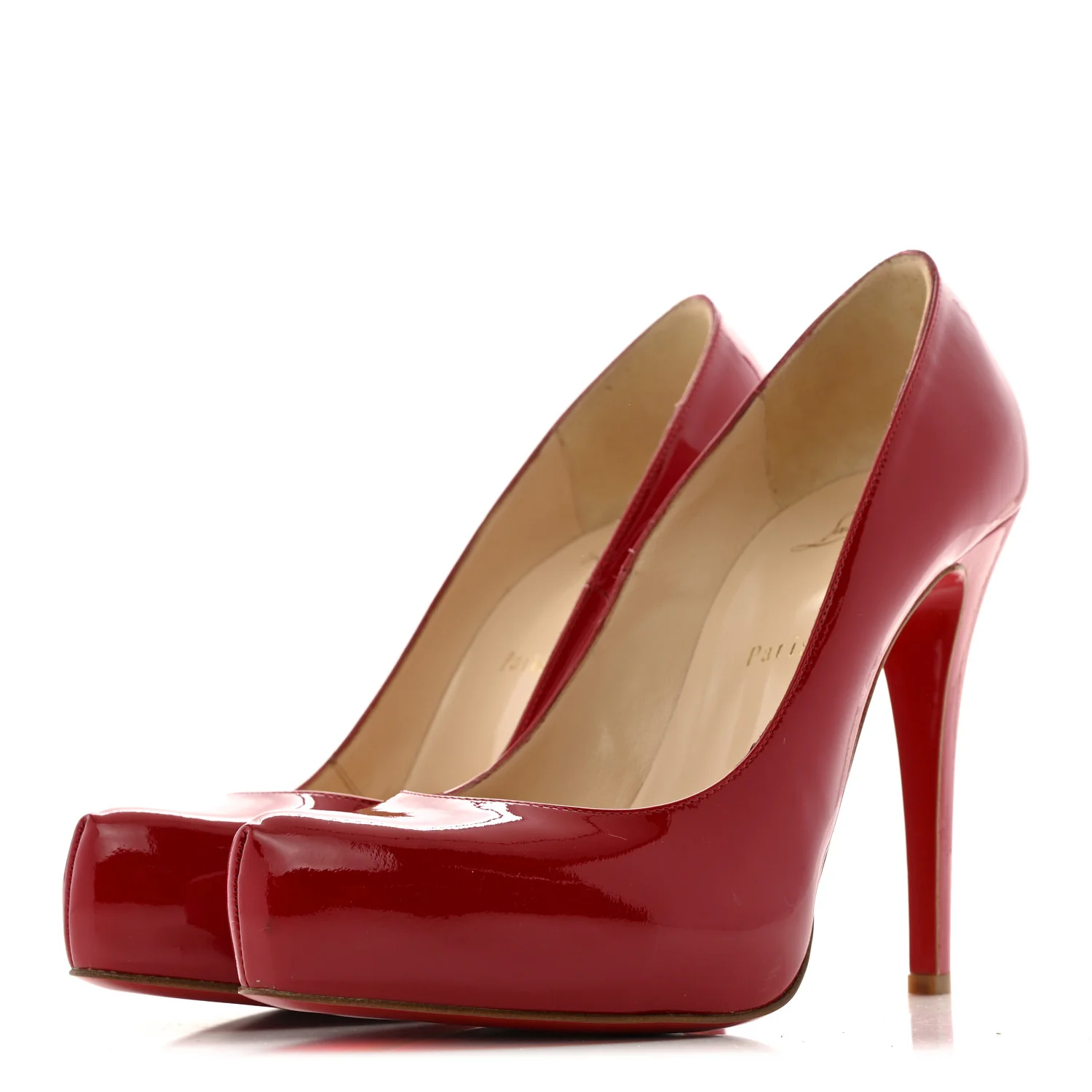 Patent Rolando 120 Pumps 39 Loubi Red - Top Club