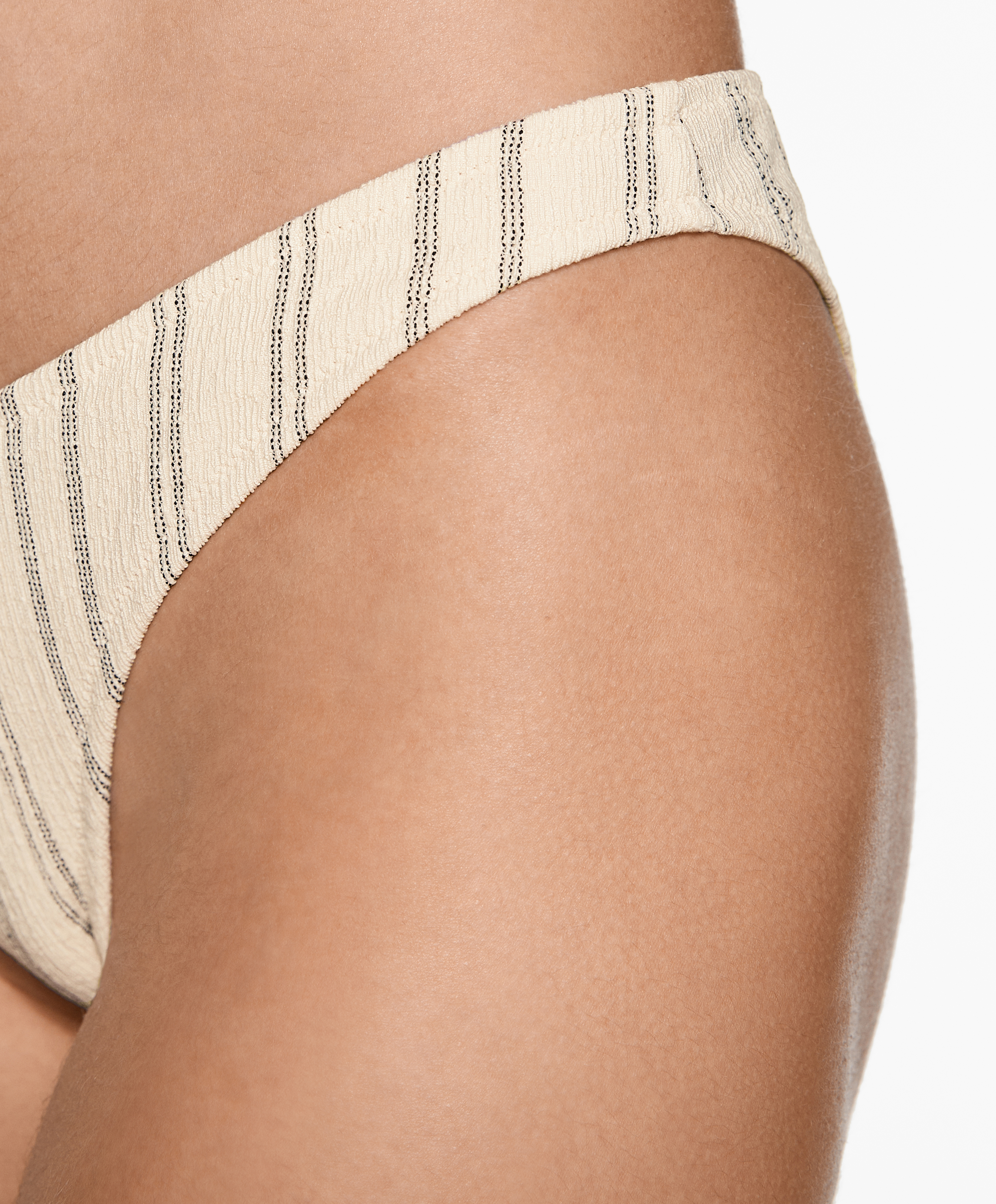 OYSHO Rustic stripe U-cut medium-coverage bikini briefs