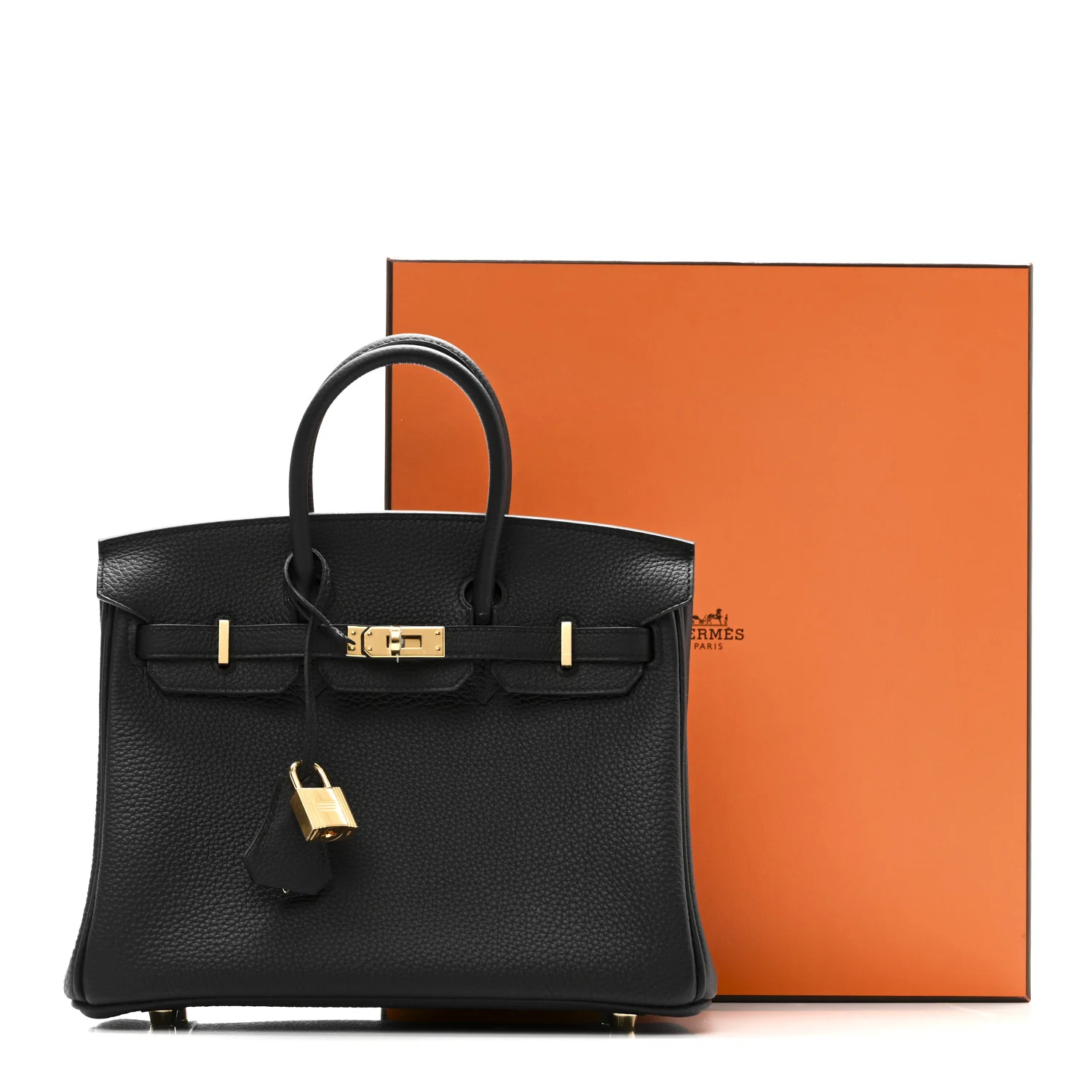 Togo Birkin 25 Black - Top Club