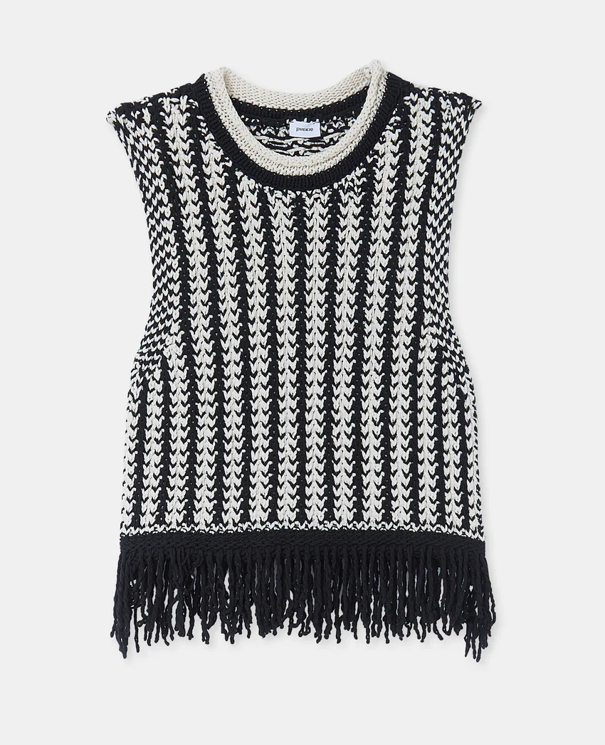 Pimkie Pull sans manches avec franges