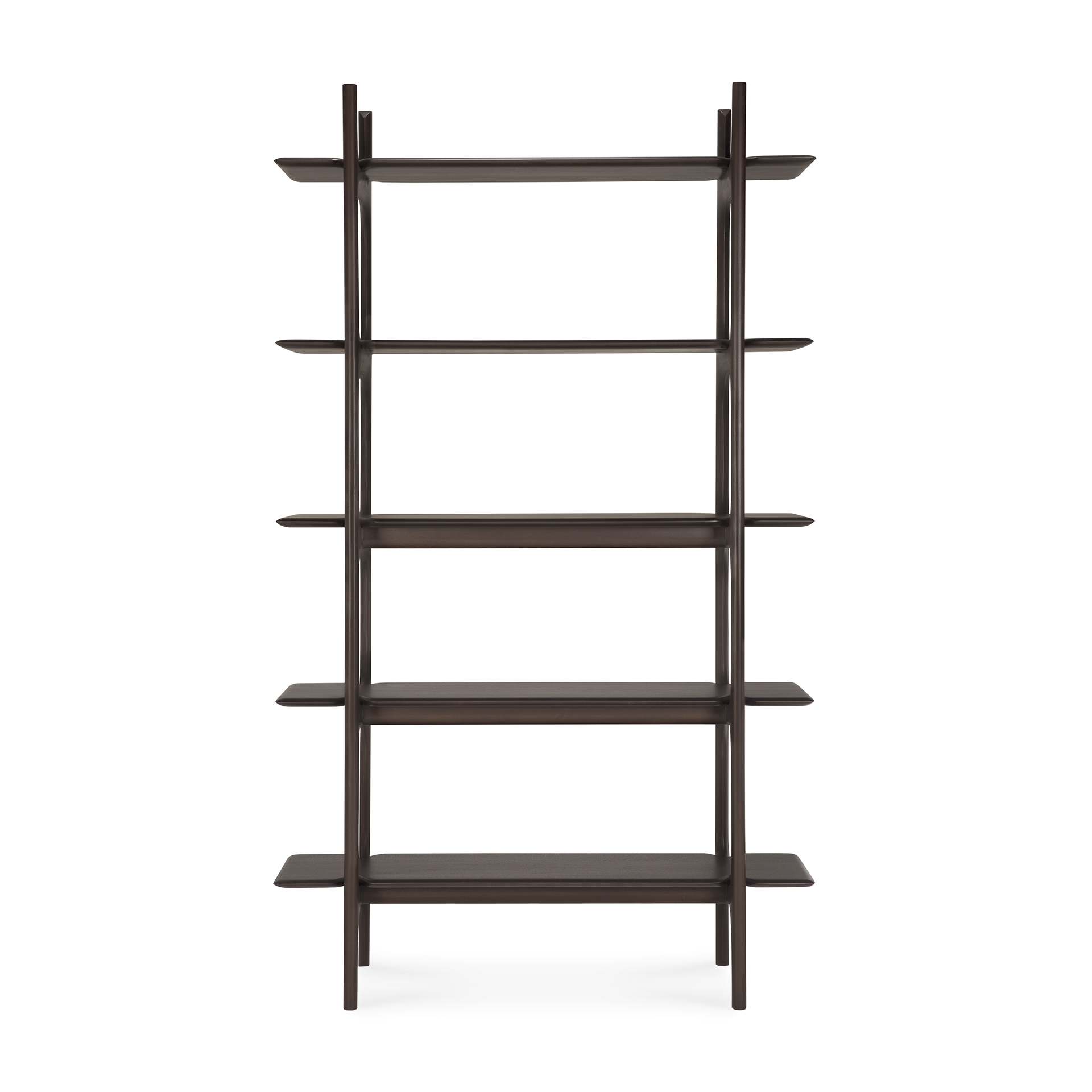 Wandkast PI Rek 110x39x187 mahonie donkerbruin