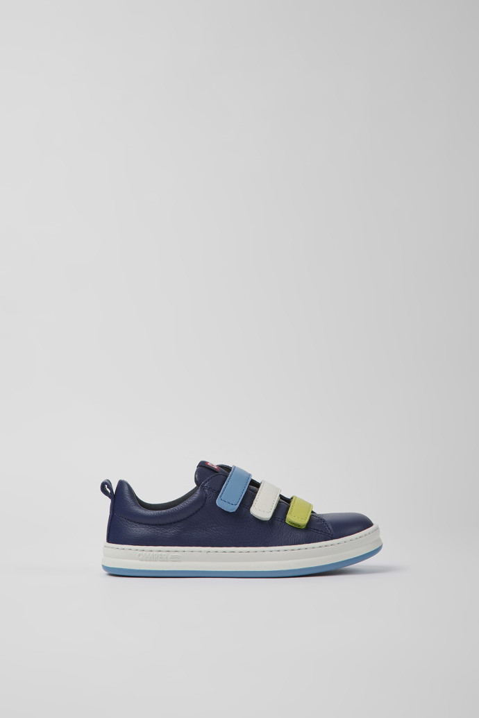 Twins Blue Leather Sneakers for Boys