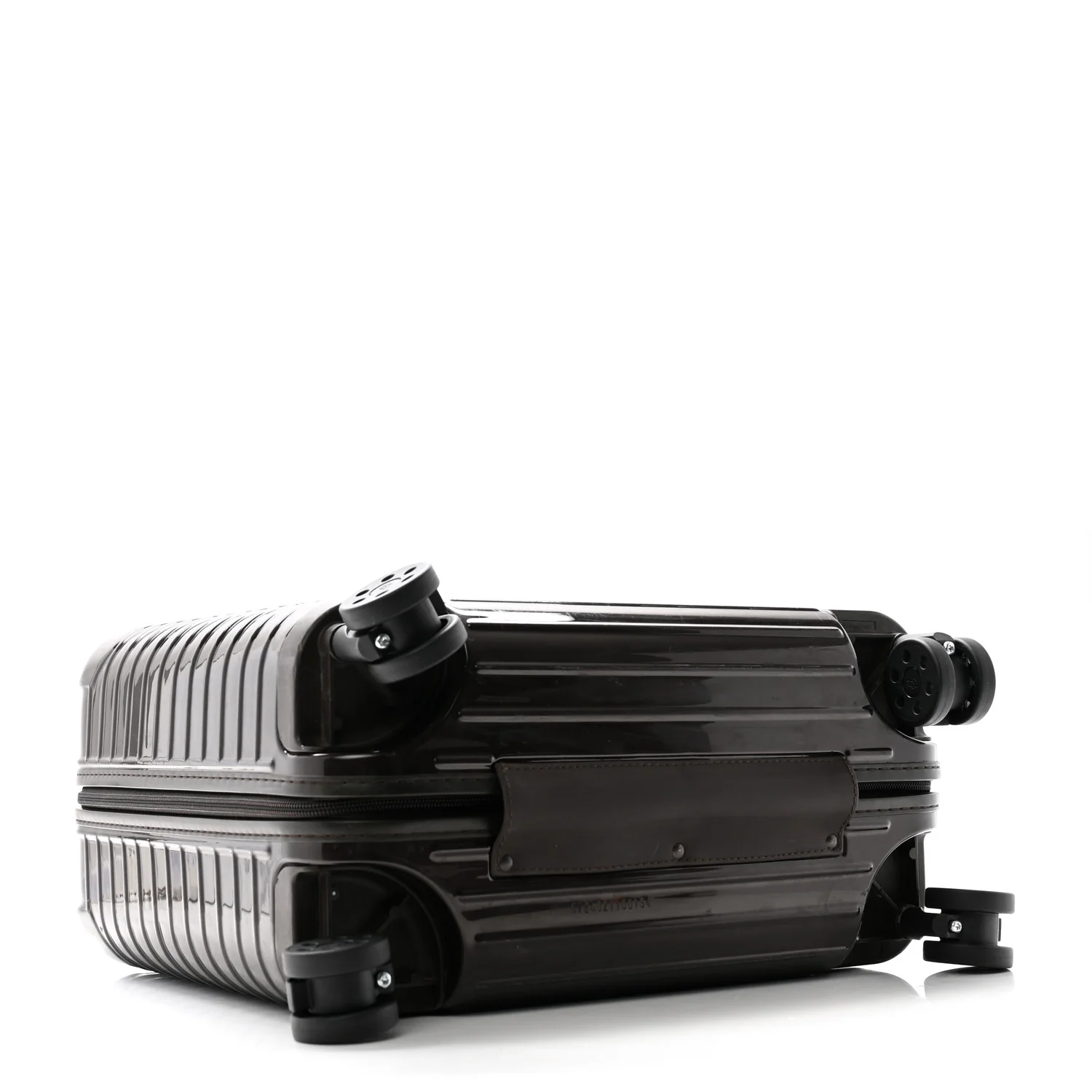 Gloss Polycarbonate Suitcase Compact Brown - Top Club
