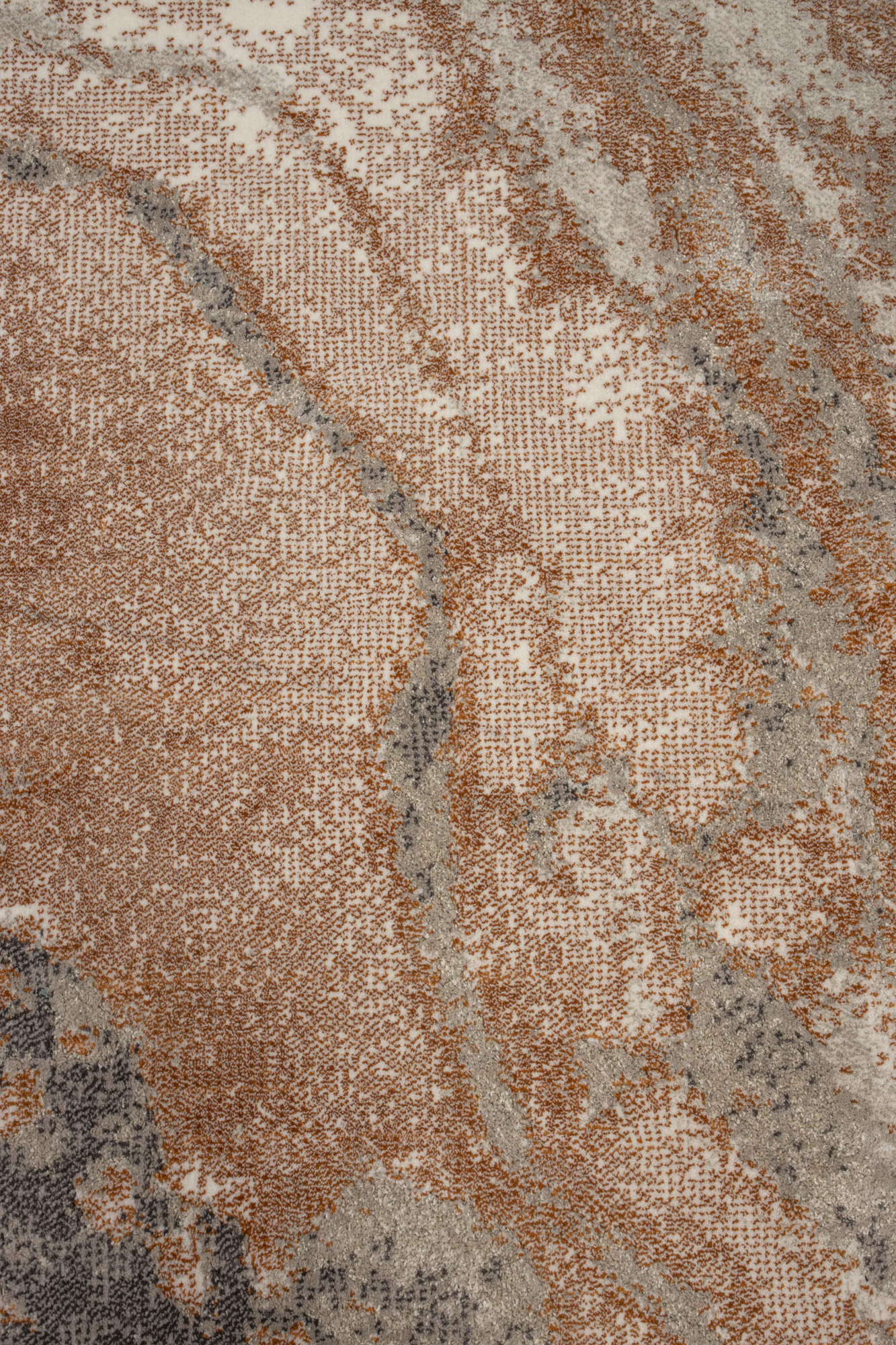 Vloerkleed Solar rond '240 grijs/terra