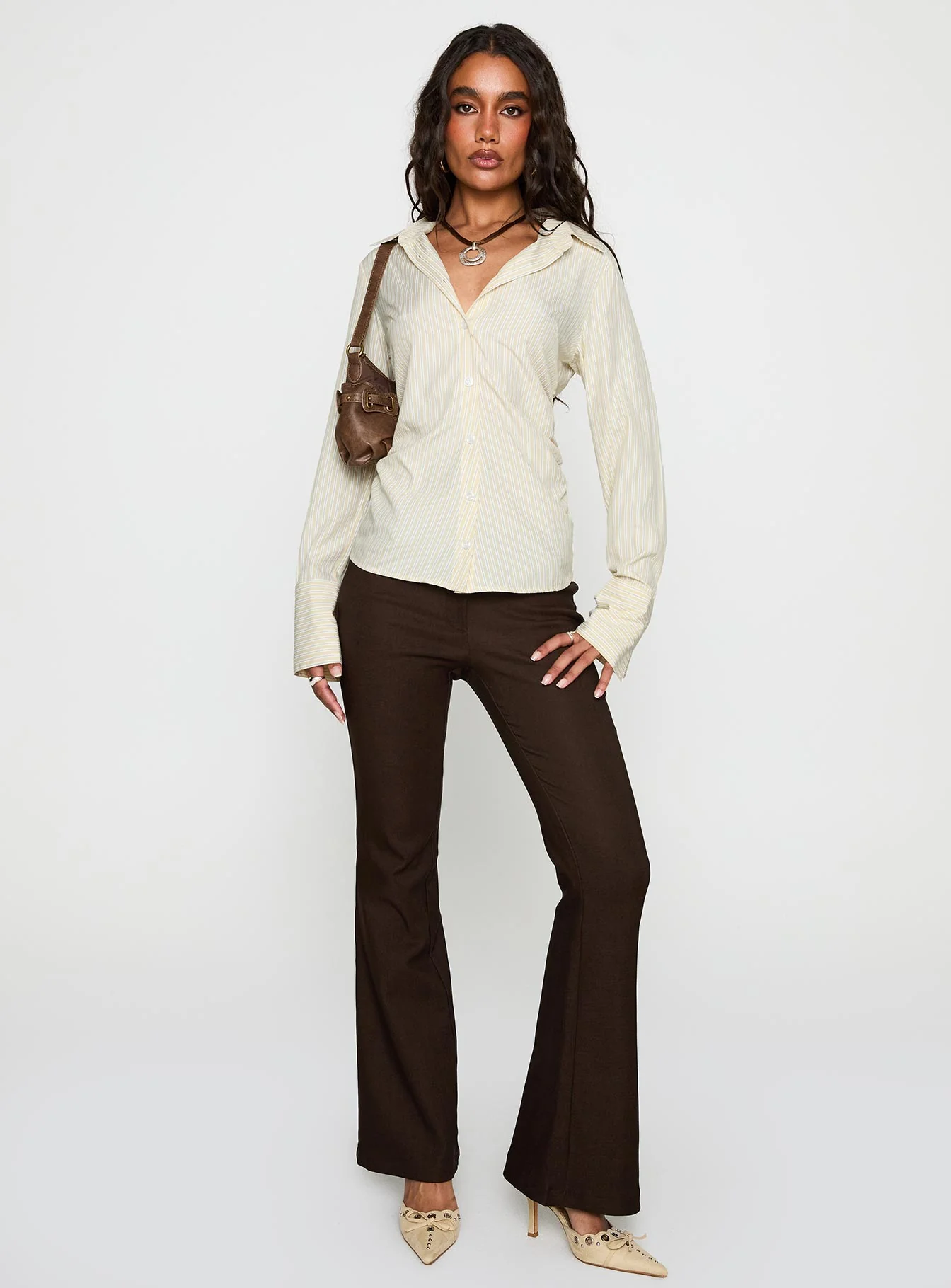 Rush Hour Long Sleeve Top Yellow Stripe