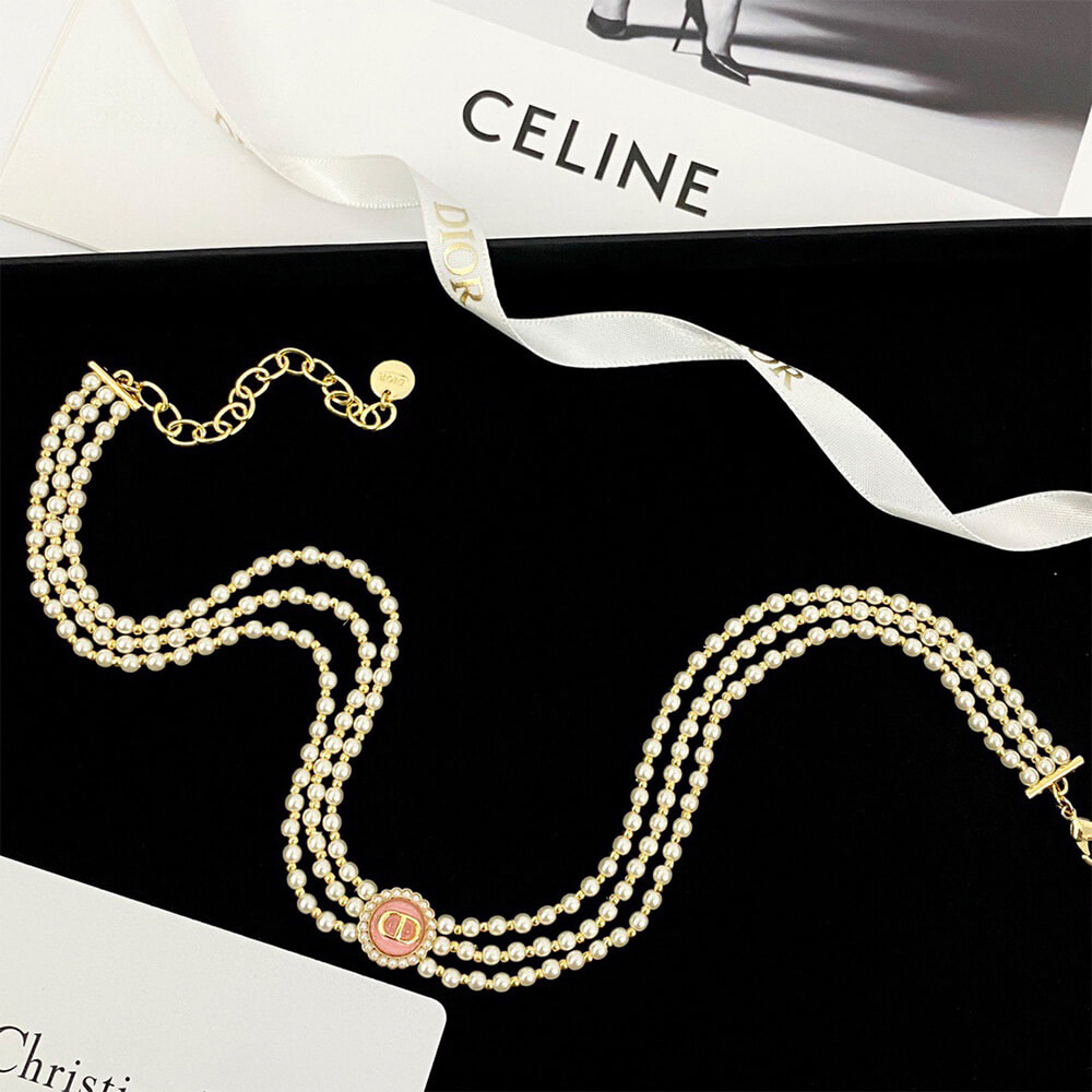 DIOR PEARL NECKLACE - Top Club