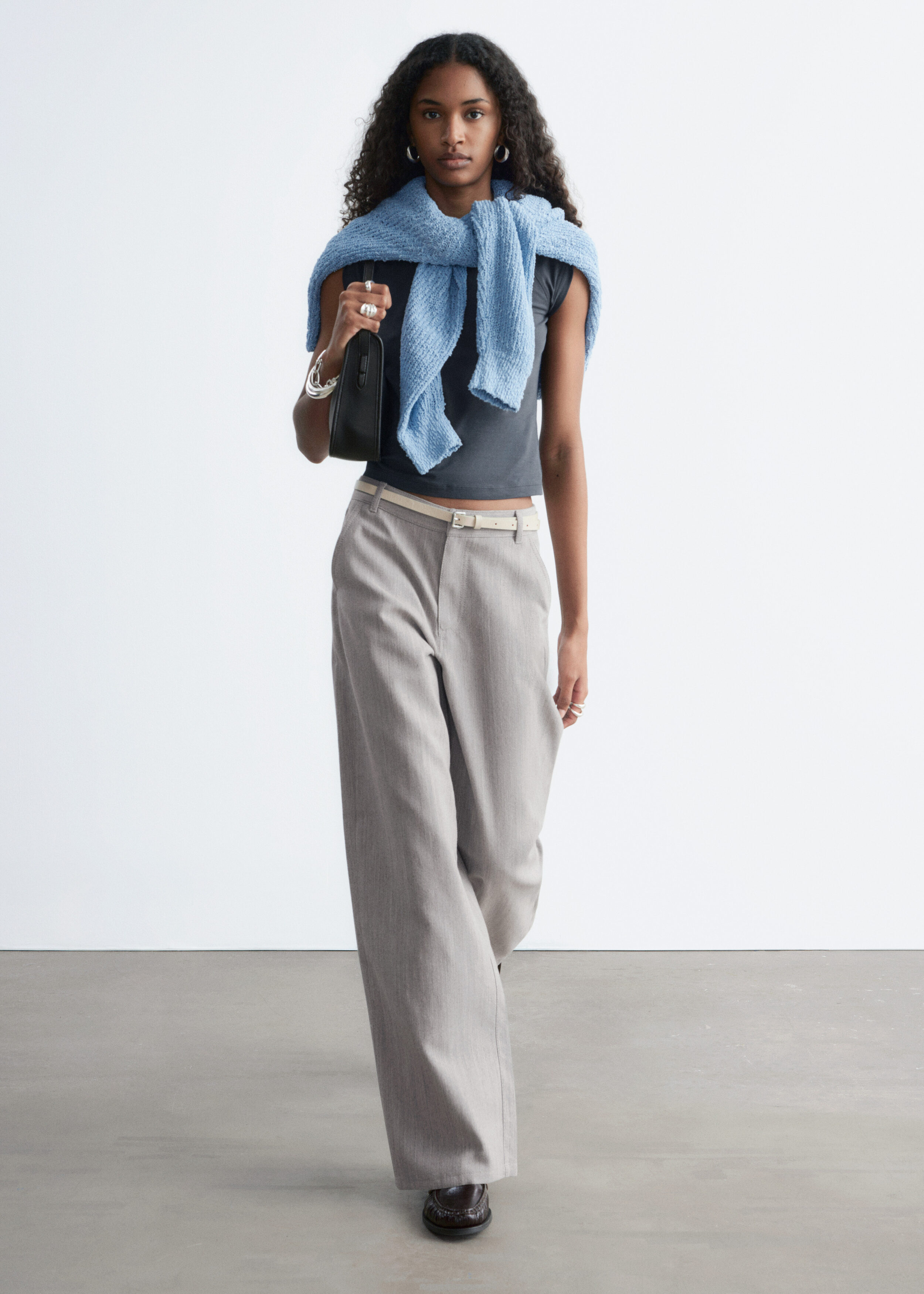 & Other Stories WIDE-LEG WOOL TROUSERS