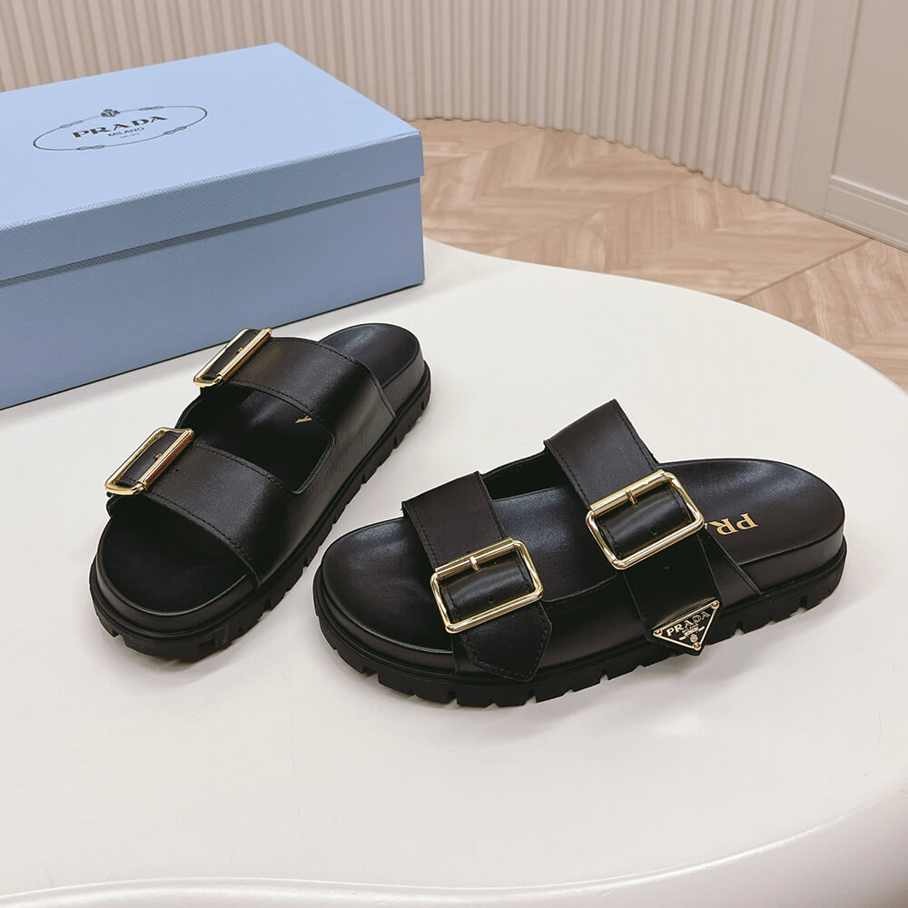 PRADA Nappa leather slides - Top Club