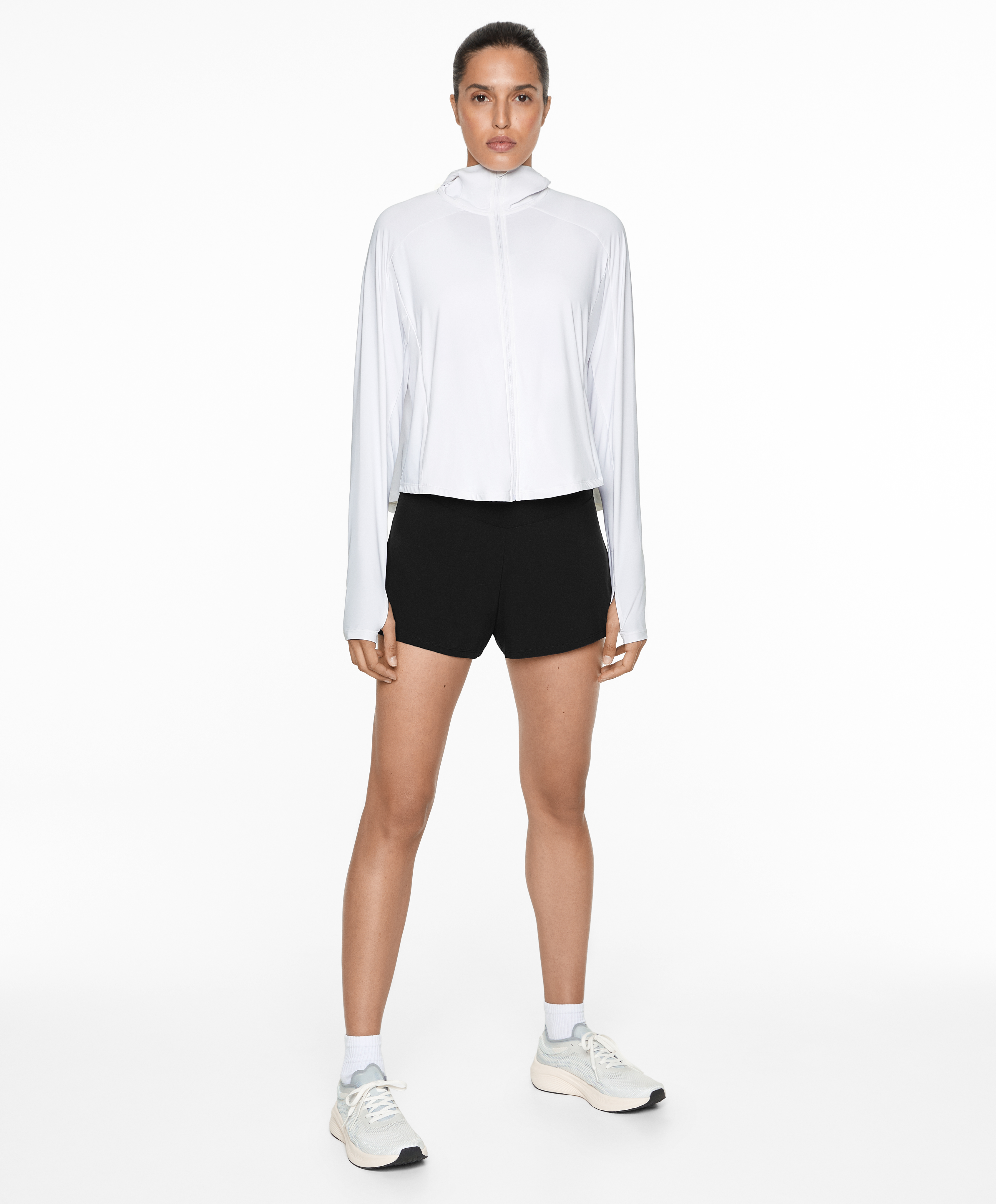 OYSHO Cool-touch hooded technical jacket