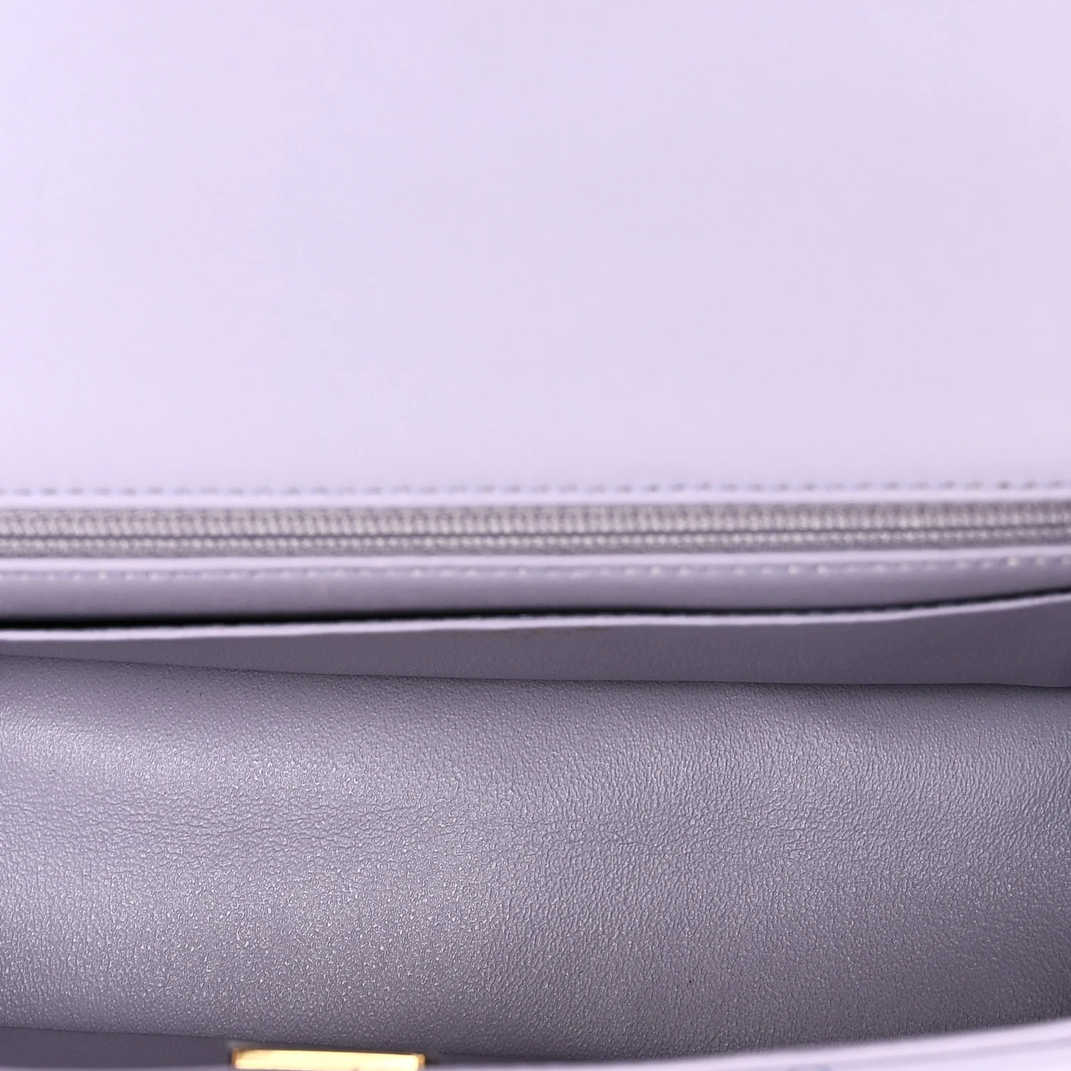Lambskin Quilted Mini Top Handle Rectangular Flap Light Purple - Top Club