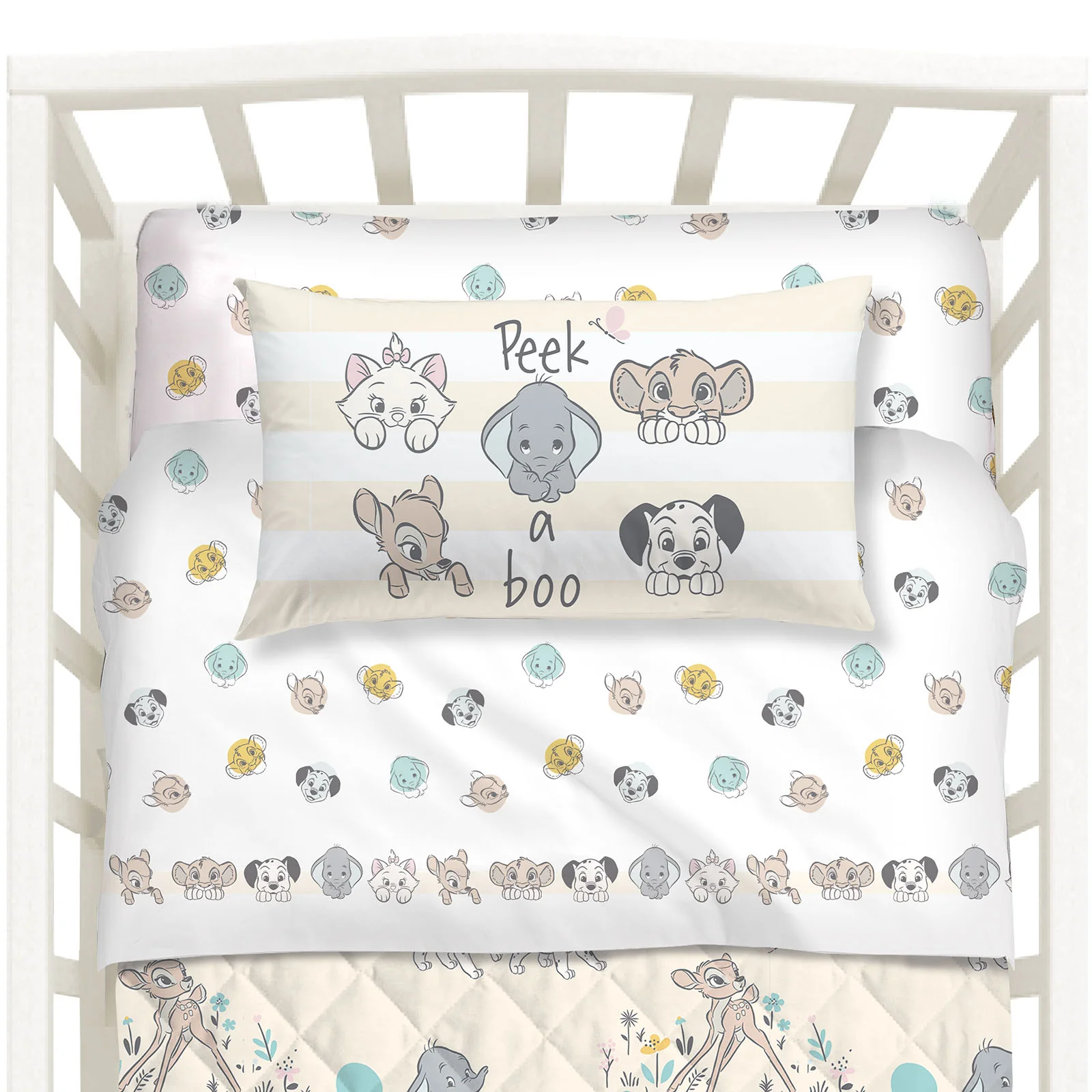 Completo Lenzuola In Cotone Baby Pets Baby Unica Disney