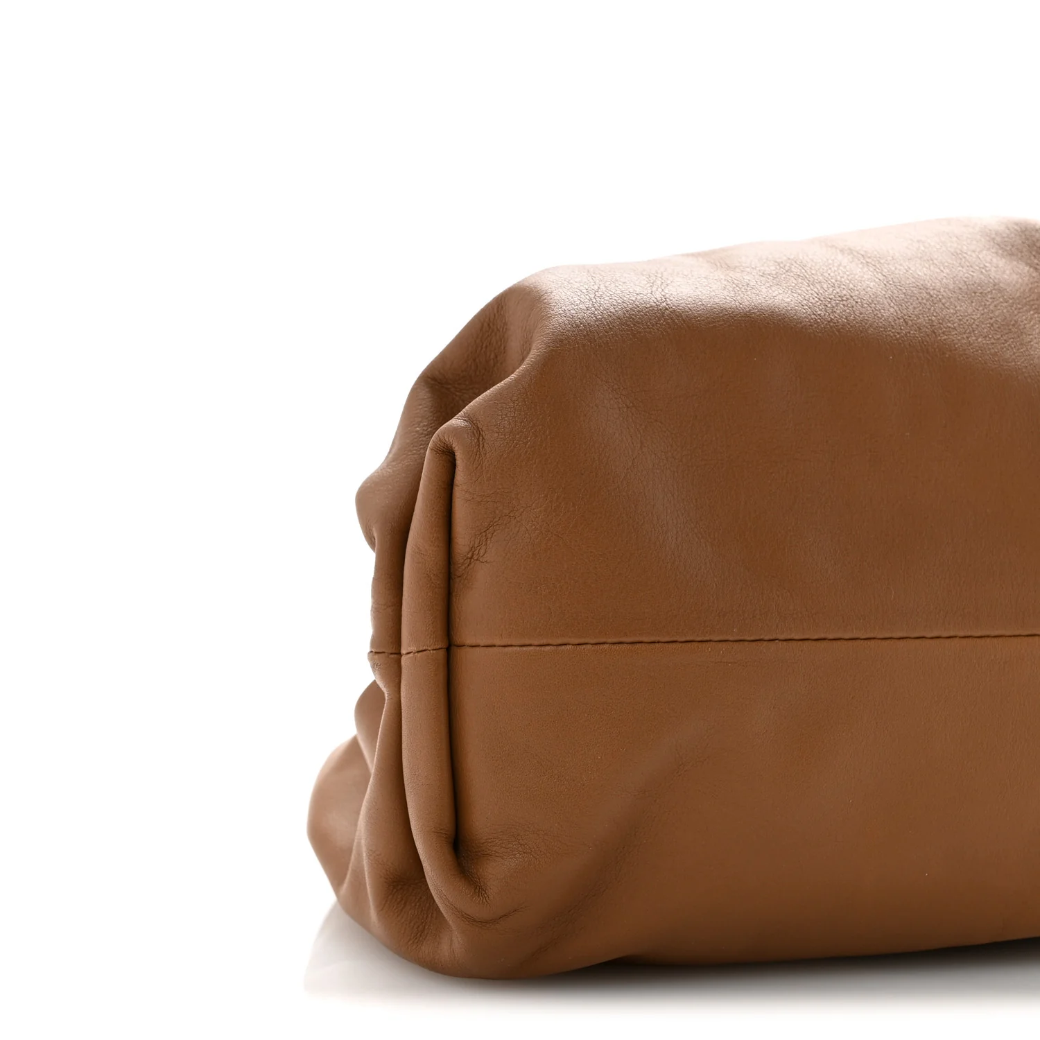 Smooth Butter Calf The Pouch Oversized Clutch Cammello - Top Club