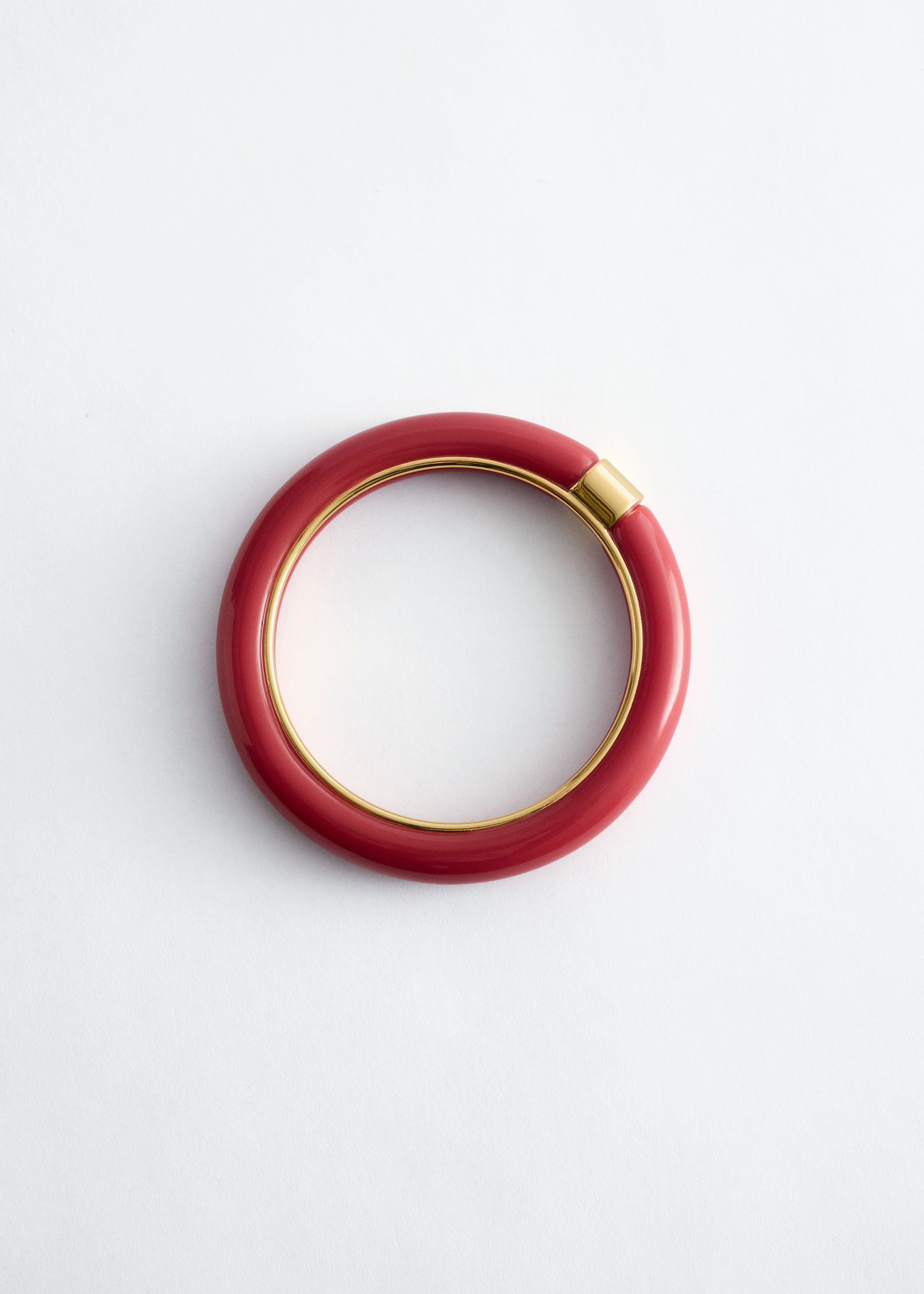 & Other Stories CONTRAST METAL RESIN BANGLE