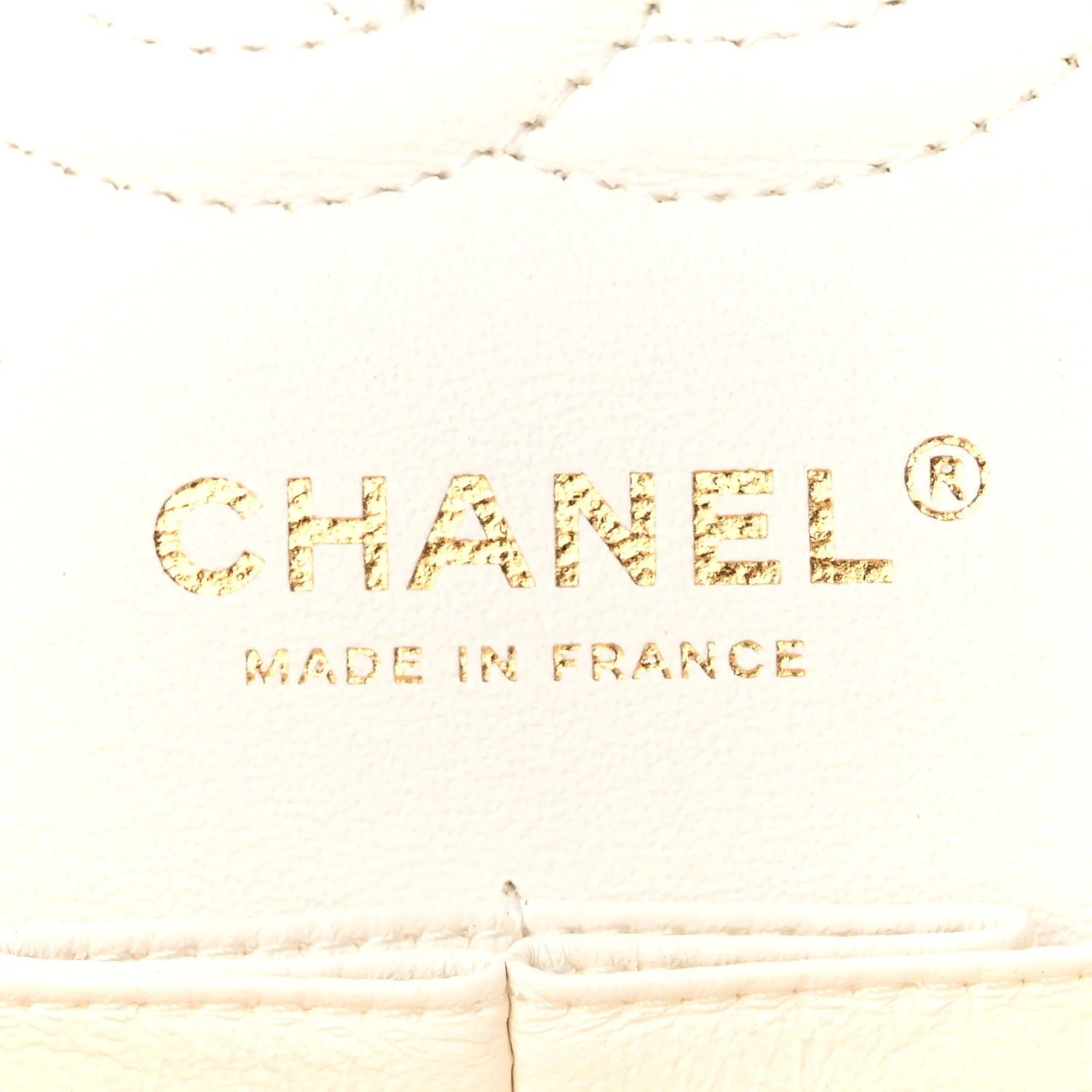 Caviar Quilted Small Double Flap White - Top Club
