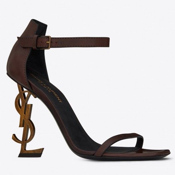 Saint Opyum 110mm Sandals Burgundy Leather - Top Club
