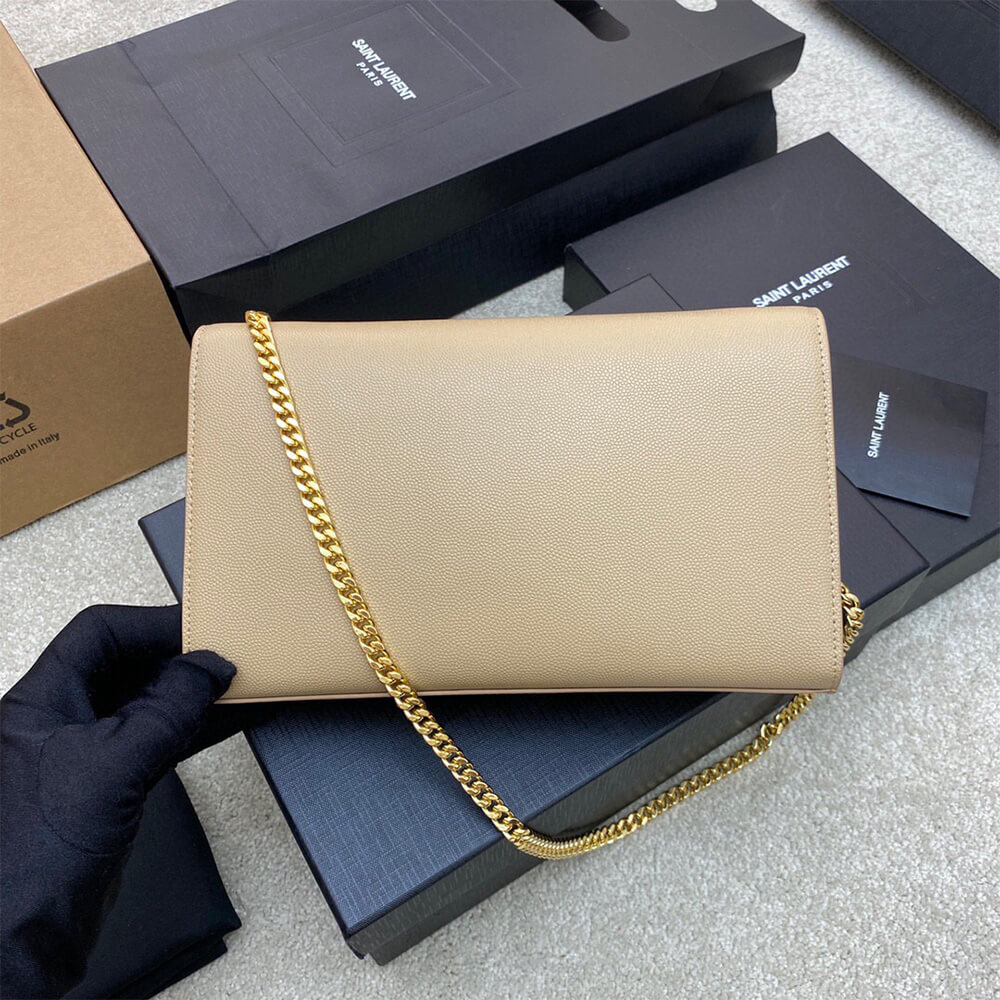YSL kate medium in grain de poudre embossed leather - Top Club