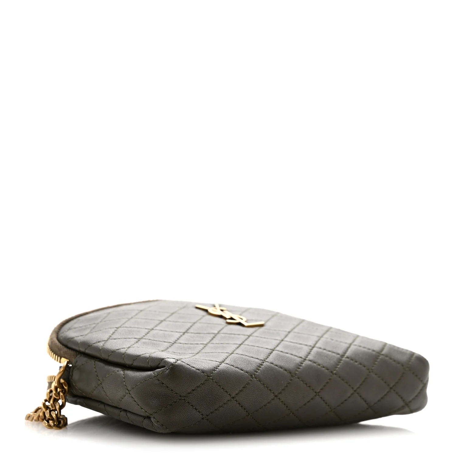 Lambskin Quilted Gaby Zipped Pouch - Top Club