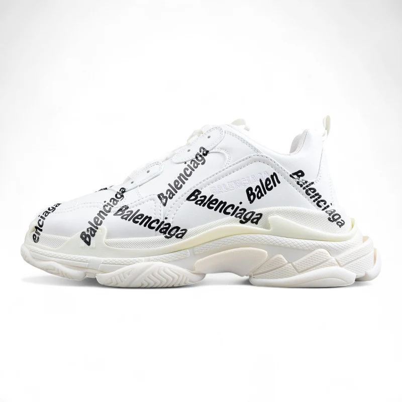 Balenciaga Triple S – Allover Logo White - Sneaker Replica Workshop