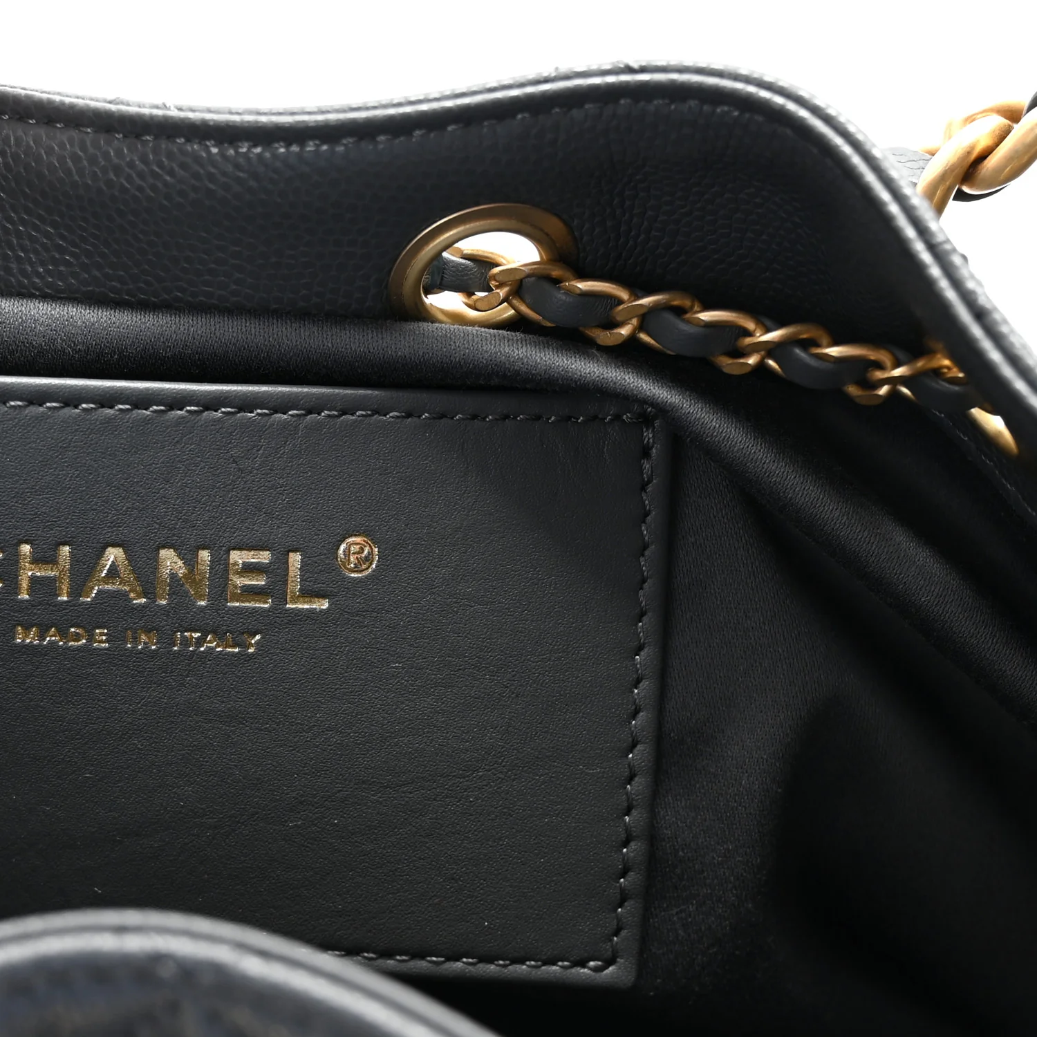 Caviar Quilted Small Chanel 25 Handbag Dark Grey - Top Club