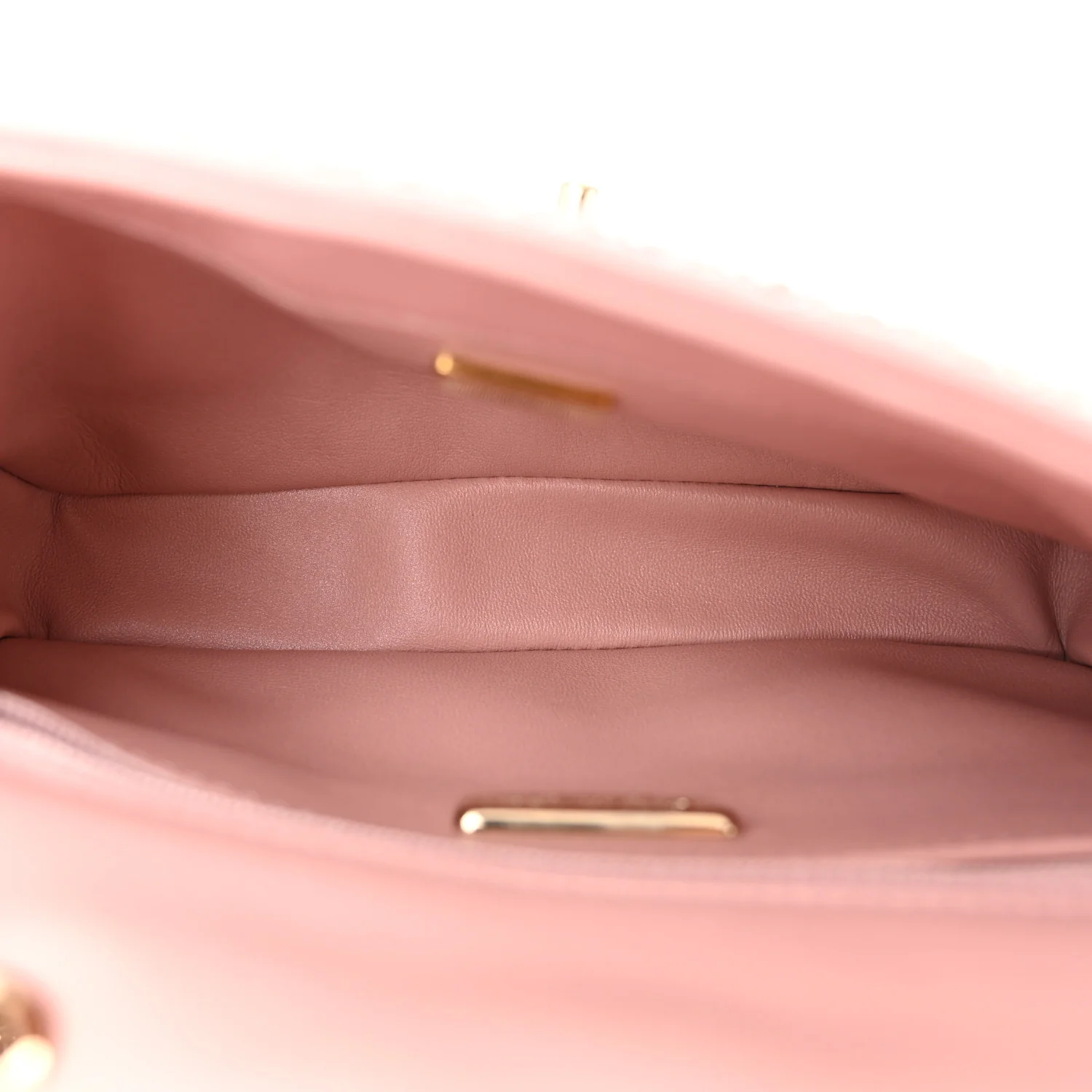 Lambskin Crystal Diamante Small Flap Light Pink - Top Club