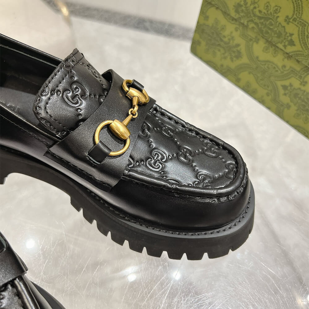 Gucci Women s Horsebit loafer with lug sole - Top Club