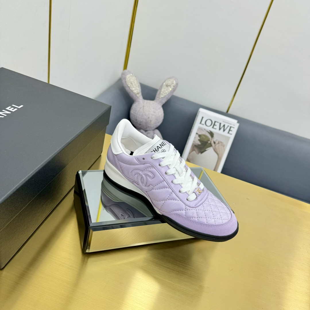 Chanel G45839 Women 24B Trainers Shiny Calfskin Calfskin   Suede Calfskin C91255 - Sneaker Replica Workshop