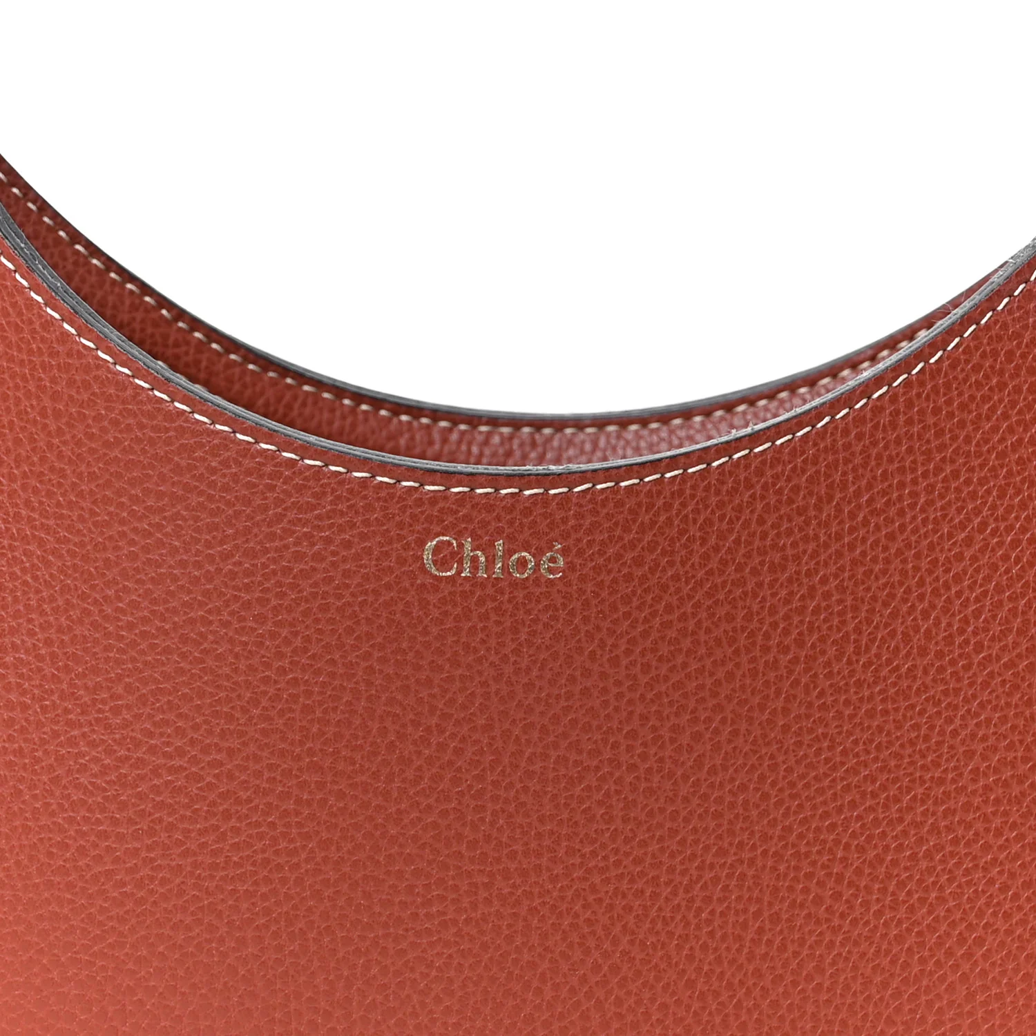 Small Grain Smooth Calfskin Small Darryl Hobo Sepia Brown - Top Club