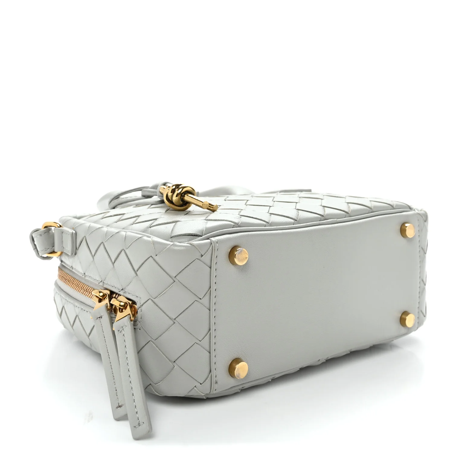 Lambskin Intrecciato Small Getaway Agate Grey - Top Club