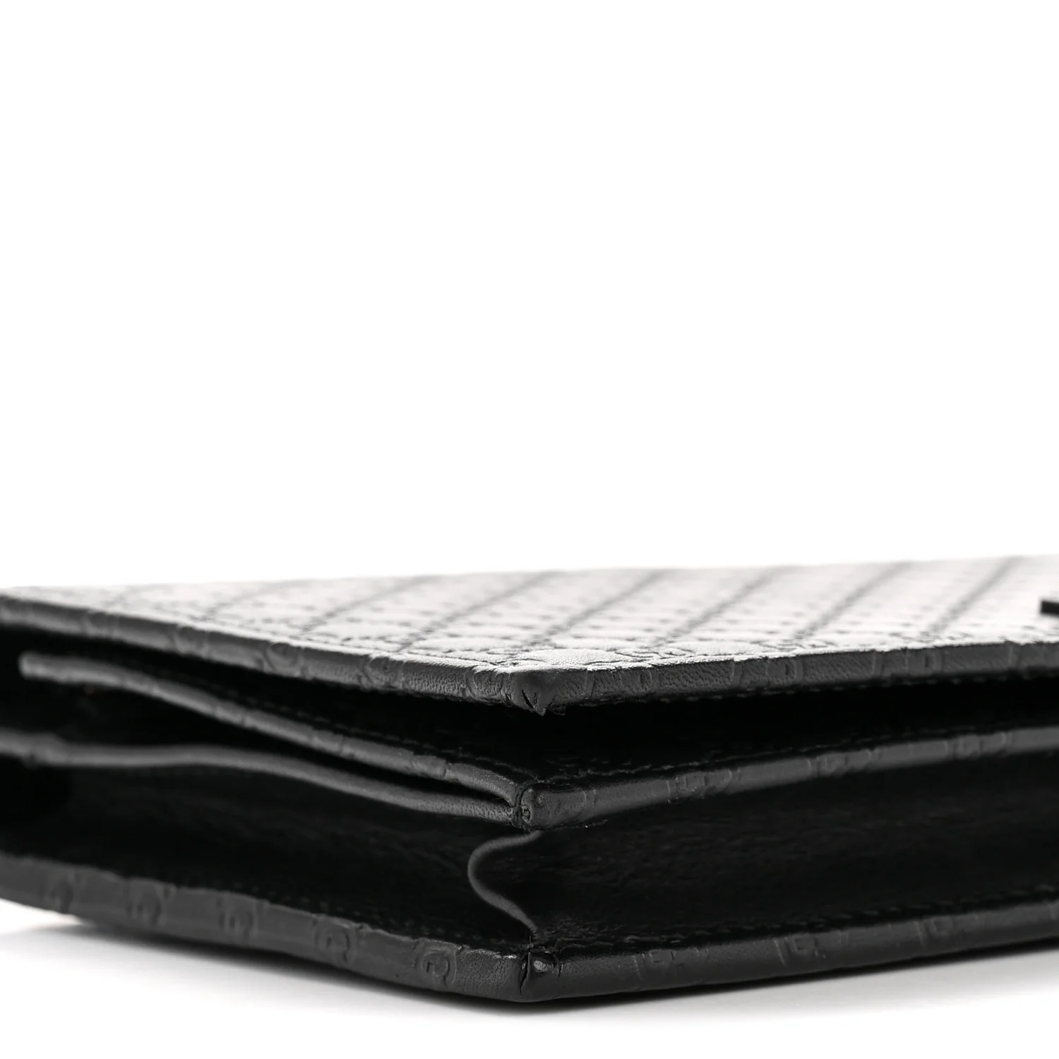 Microguccissima Crossbody Wallet Black - Top Club