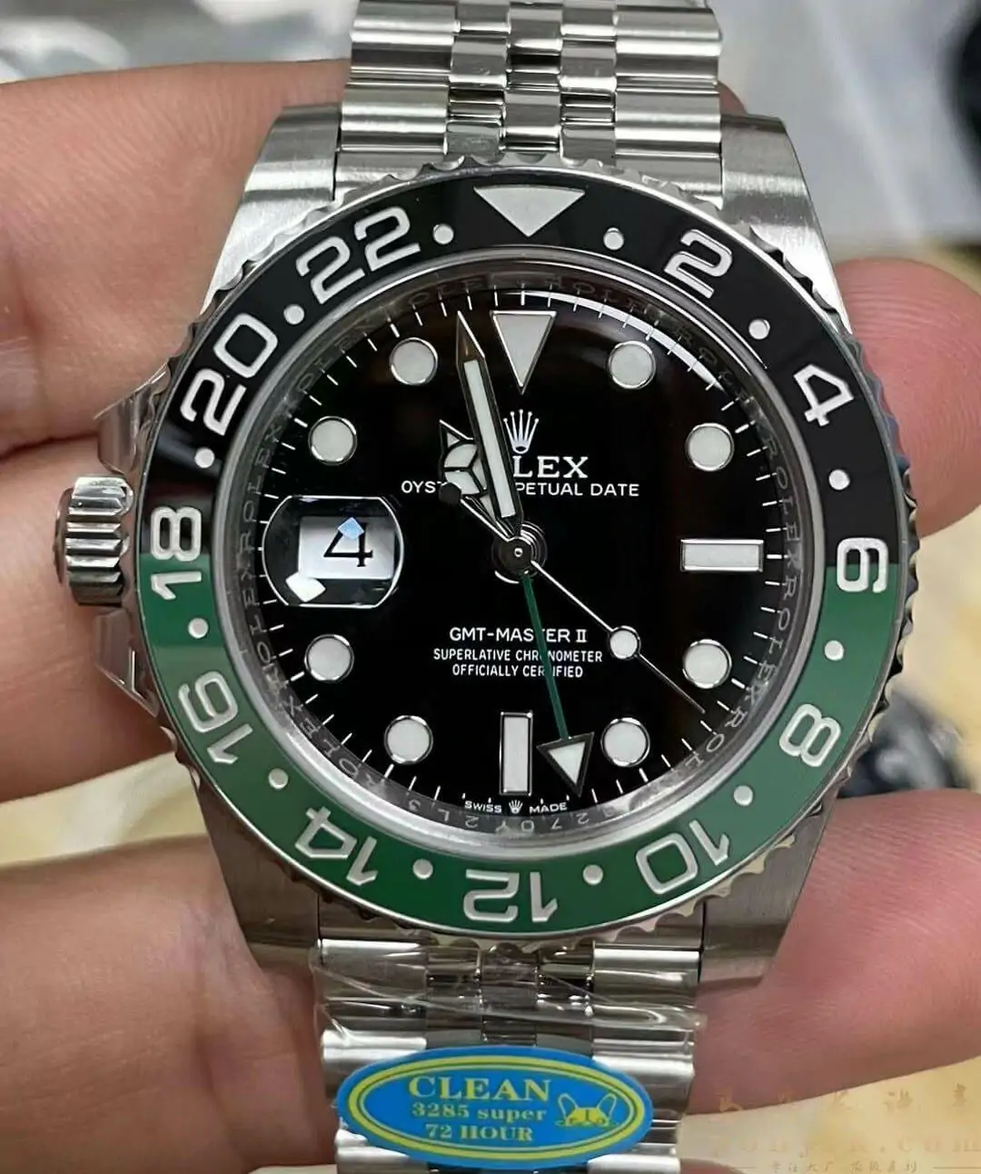 Rolex GMT Master II M126720vtnr-0002 Clean Factory V3 Stainless Steel Black Dial