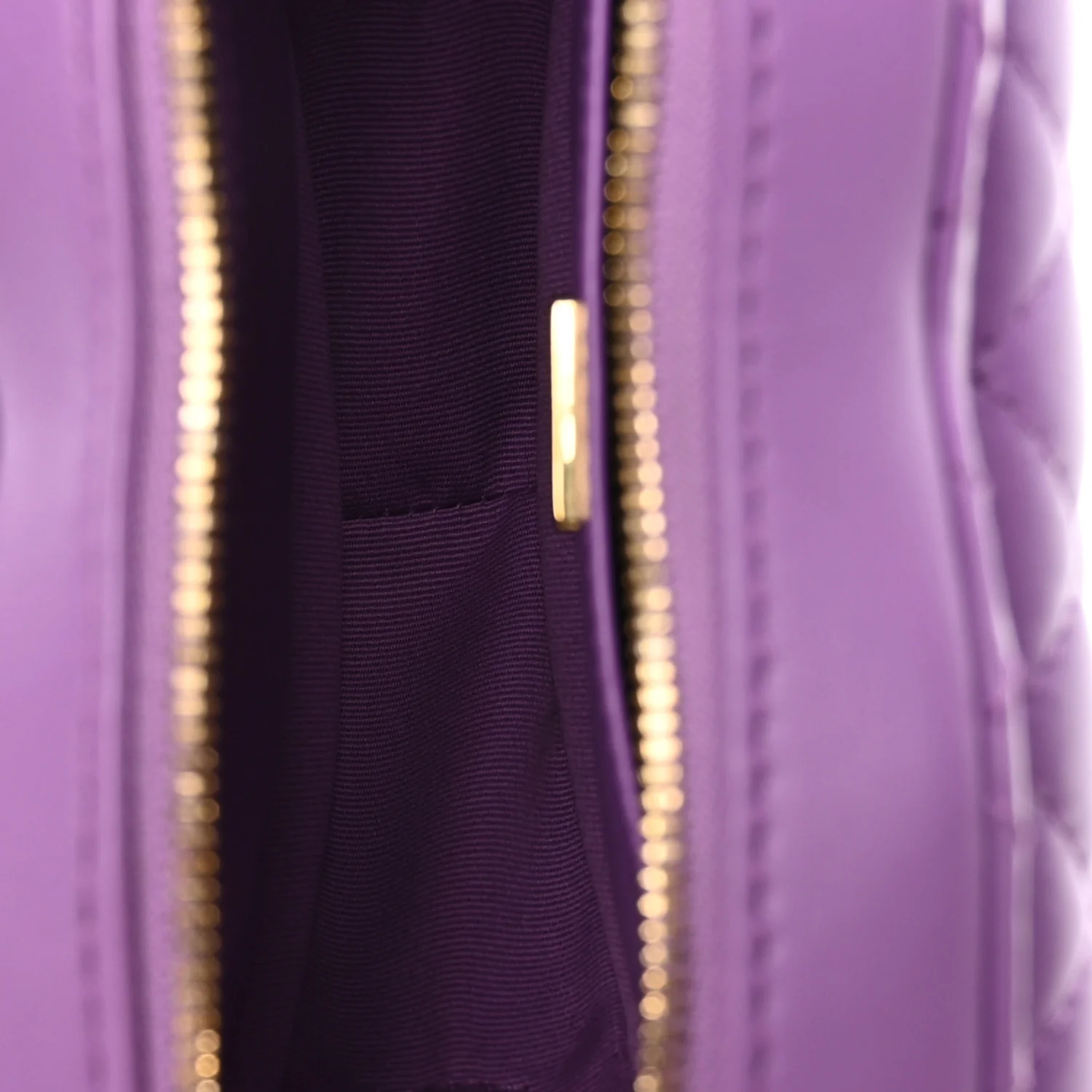 Lambskin Quilted CC In Love Heart Bag Purple - Top Club