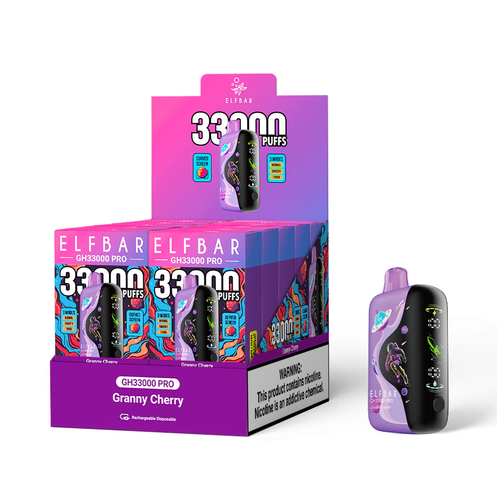 ELFBAR GH33000 PRO ładowalny jednorazowy e-papieros (wszystkie smaki)