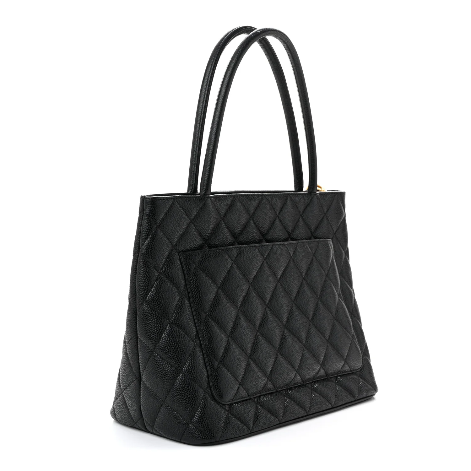Caviar Quilted Medallion Tote Black - Top Club